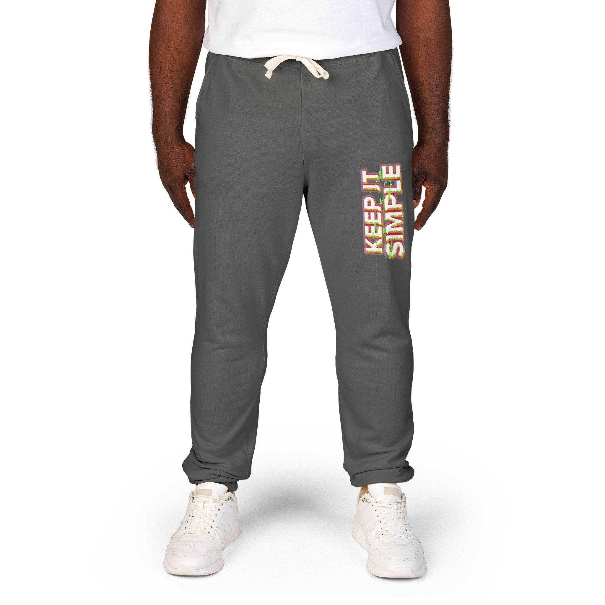 Keep It Simple Eco-Friendly Unisex Garment-Dyed Fleece Sweatpants