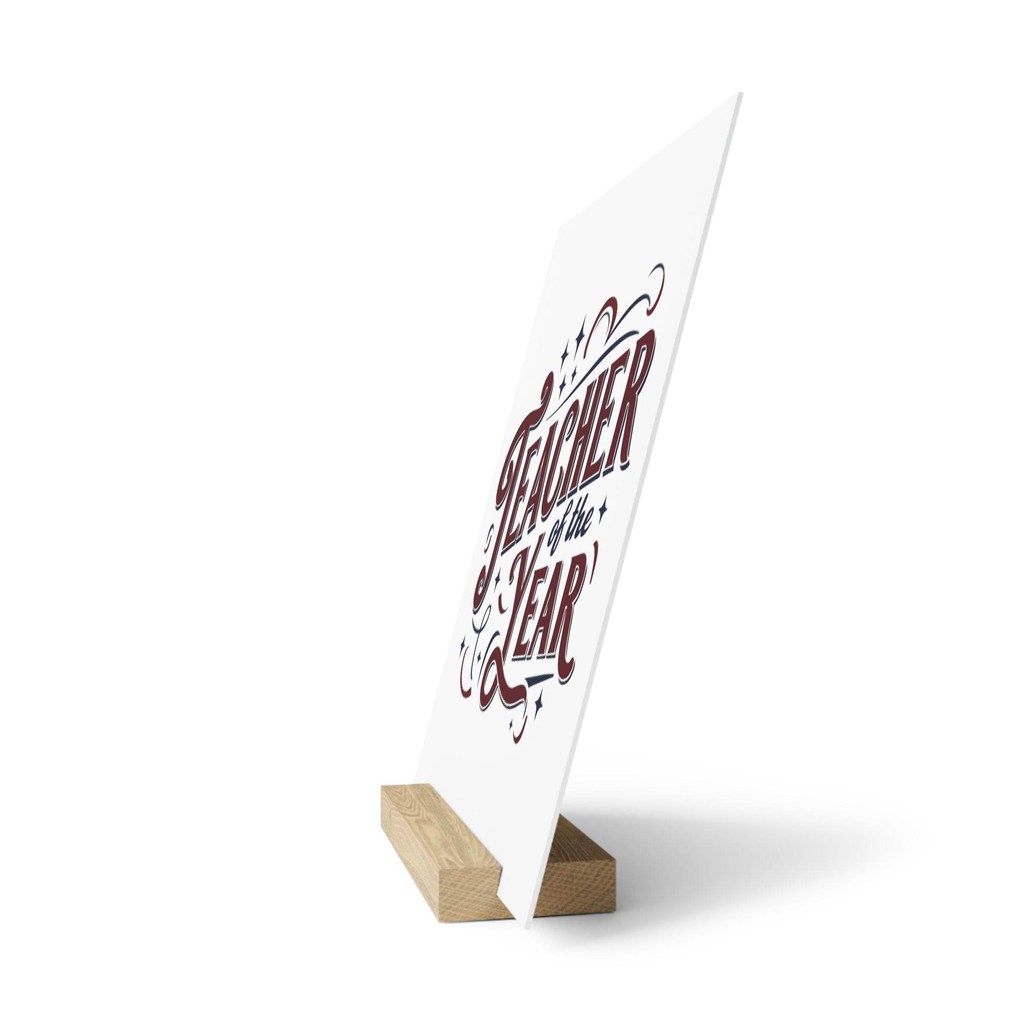 Teacher of the Year Gallery Board with Stand