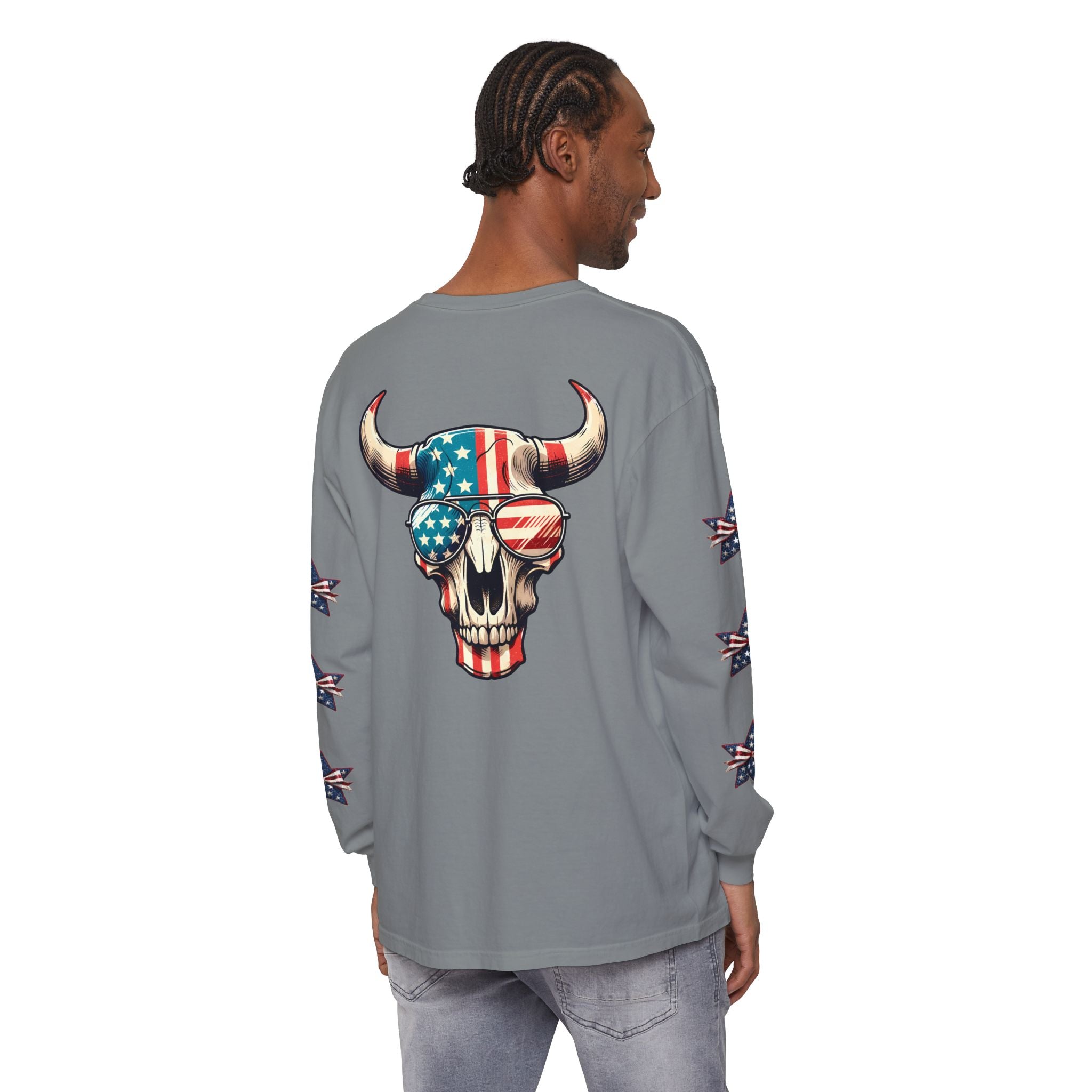 Liberty Horns Unisex Garment-Dyed Long Sleeve T-Shirt