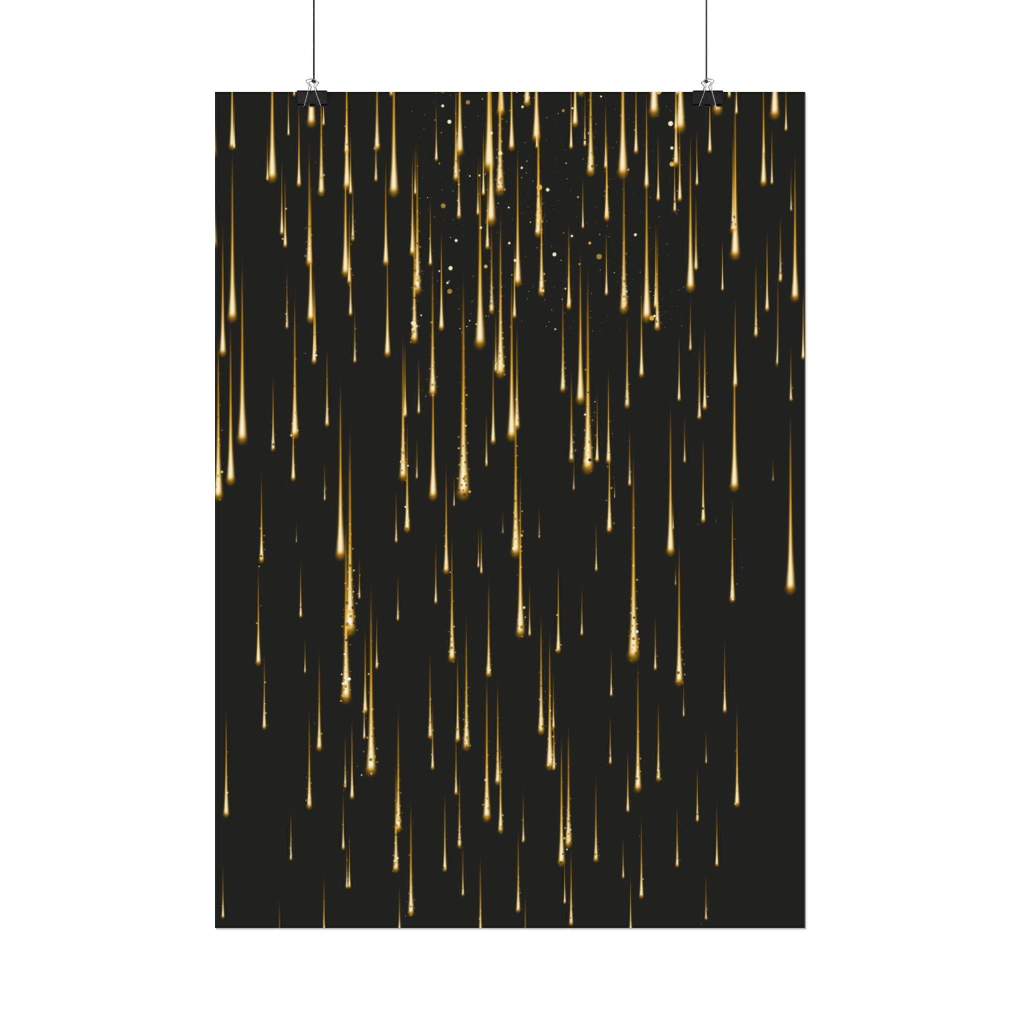Golden Rain Rolled Posters - Posters - Esmeralda Ecostore