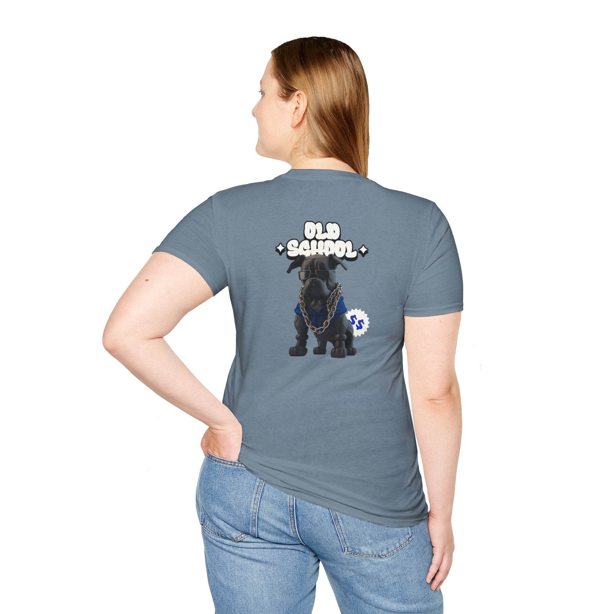 Old School Dog Unisex Softstyle T-Shirt - Esmeralda Ecostore