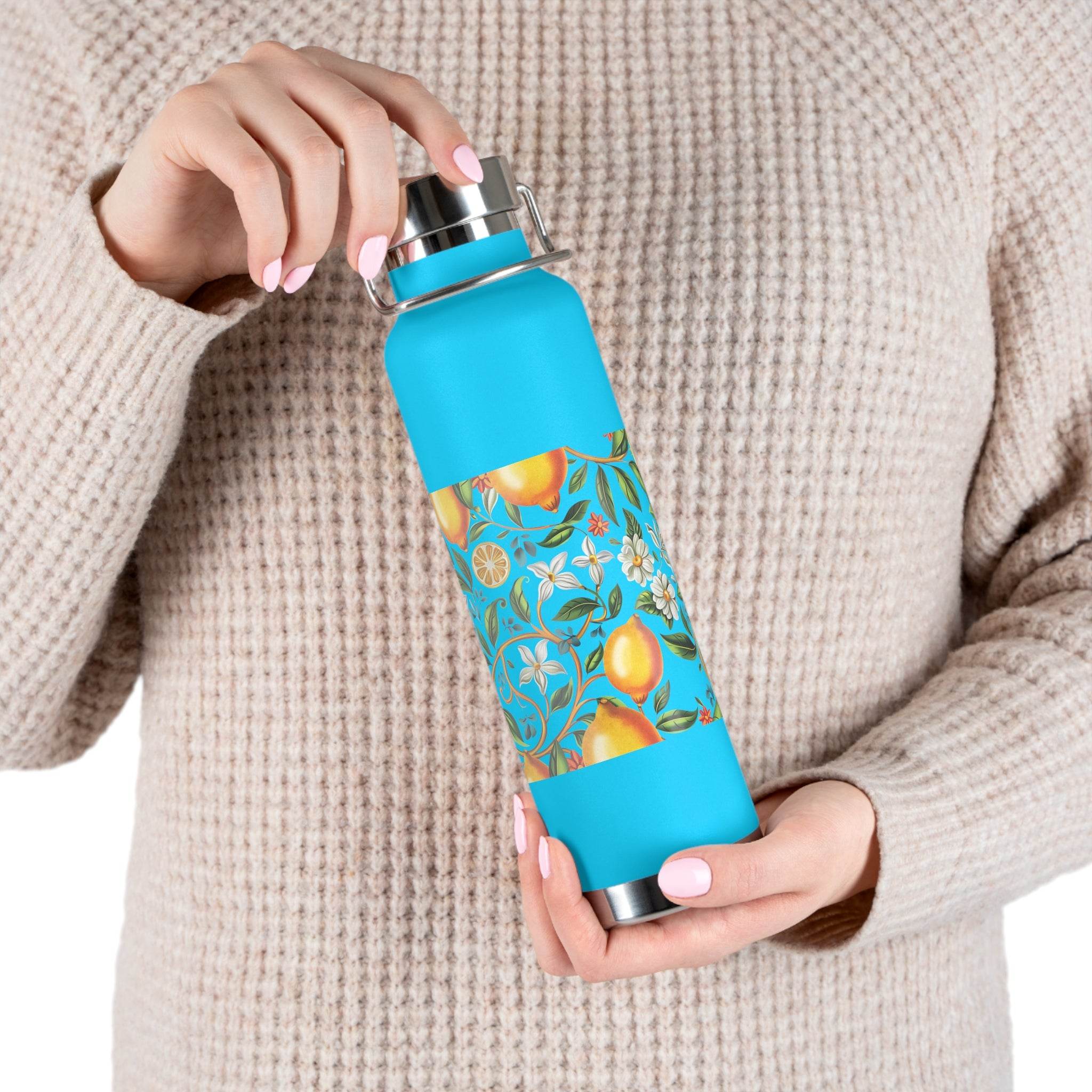 Citrus Bloom Copper Vacuum Insulated Bottle - Esmeralda Ecostore