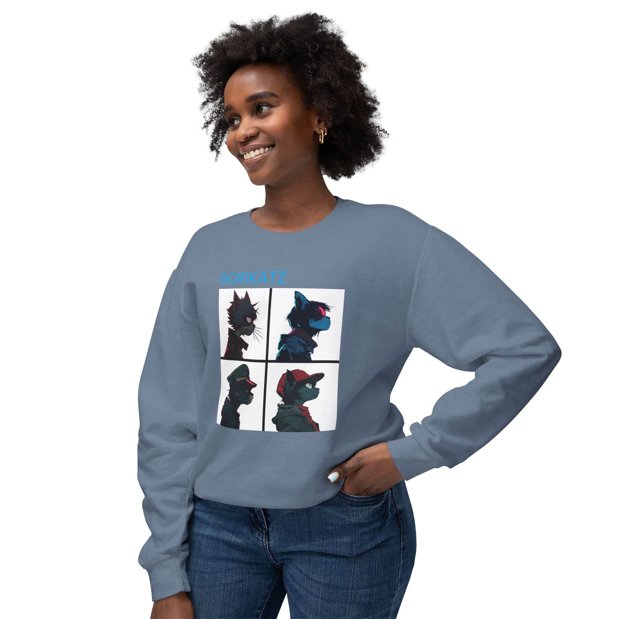 Gorikatz Unisex Lightweight Crewneck Sweatshirt - Esmeralda Ecostore