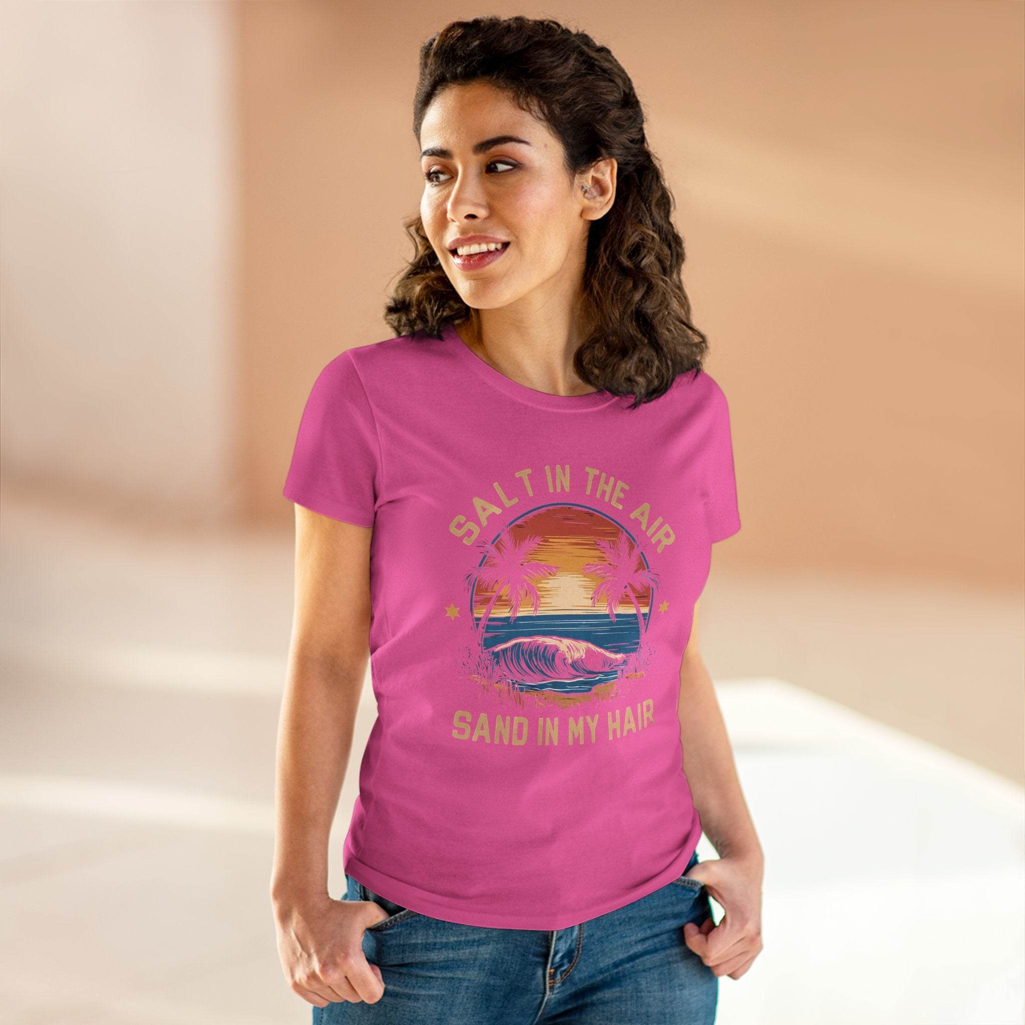 Salt & Sand Women's Midweight Cotton Tee - T-shirts - Esmeralda Ecostore