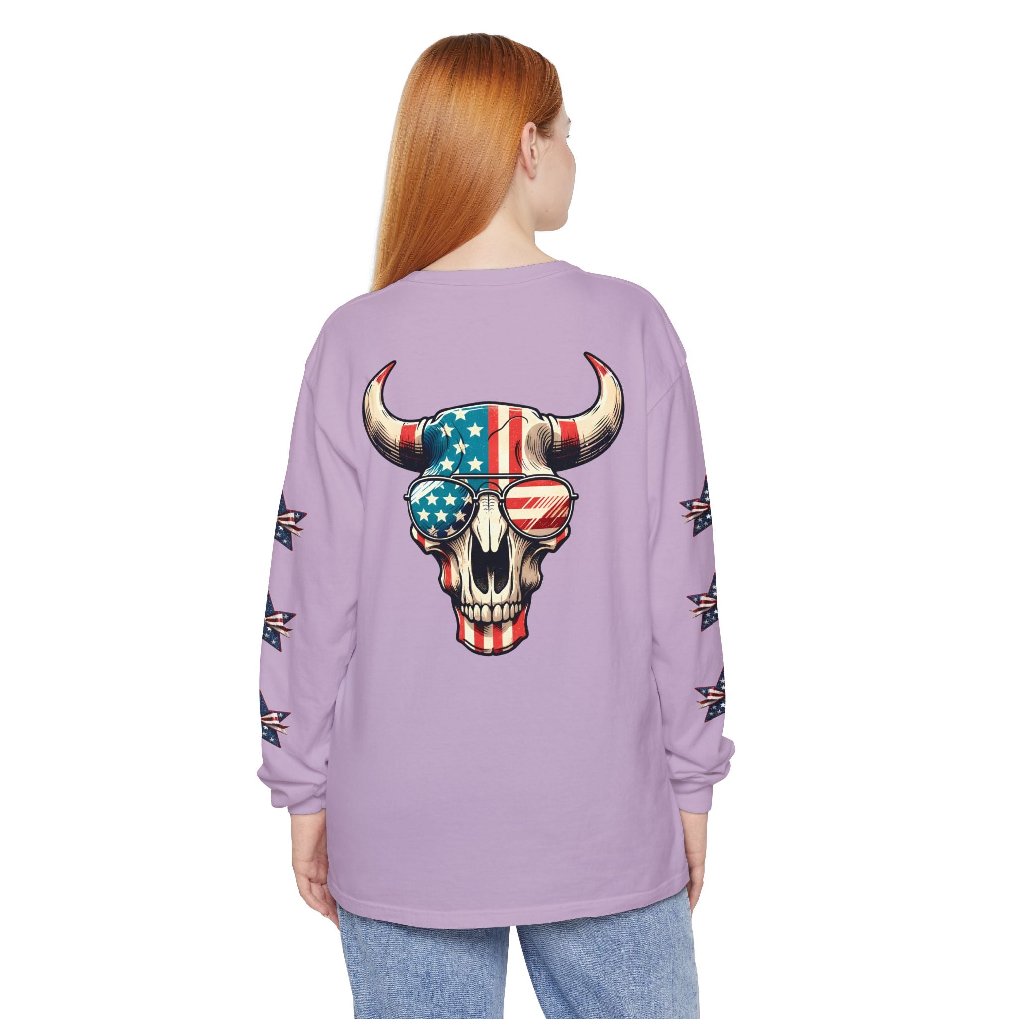 Liberty Horns Unisex Garment-Dyed Long Sleeve T-Shirt