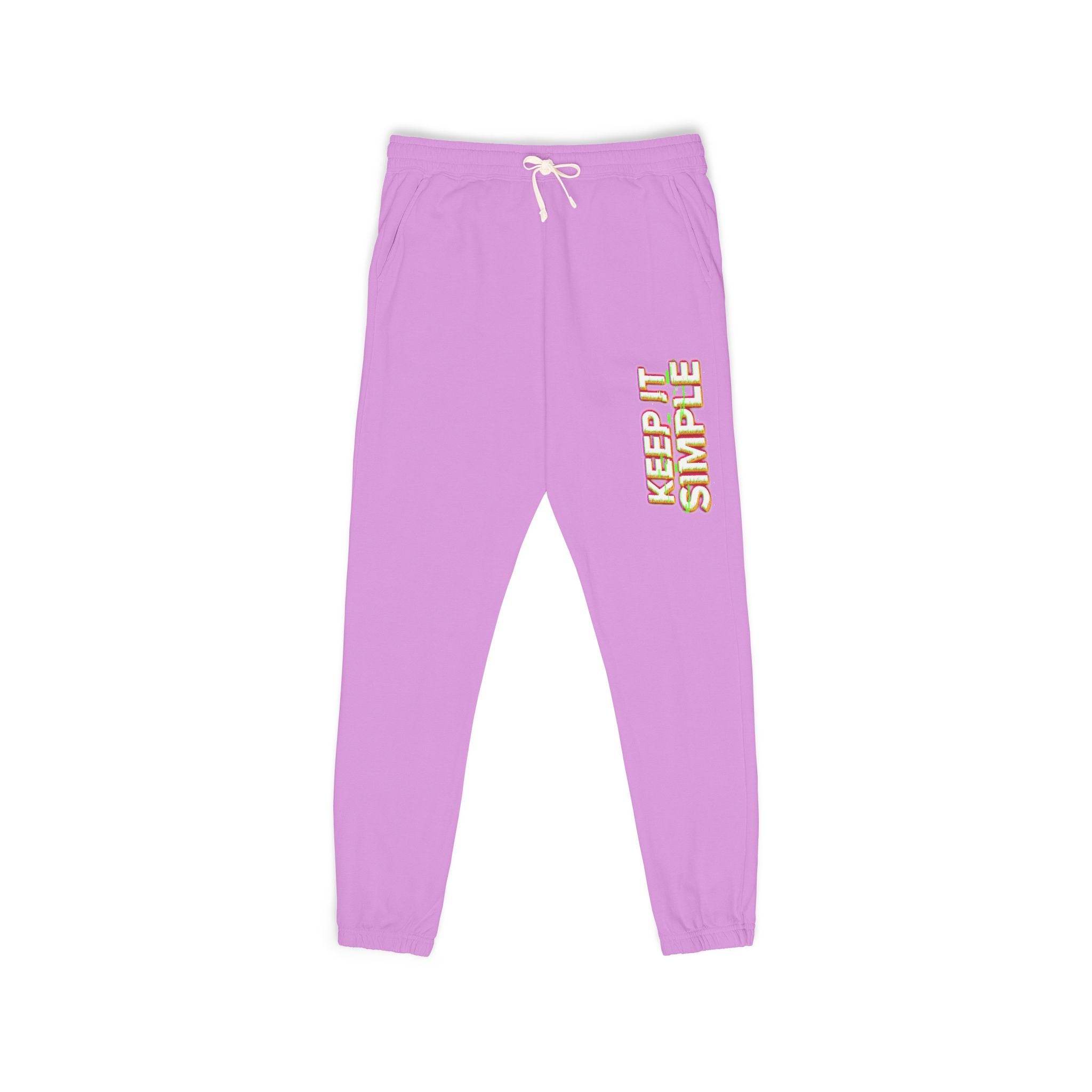 Keep It Simple Eco-Friendly Unisex Garment-Dyed Fleece Sweatpants
