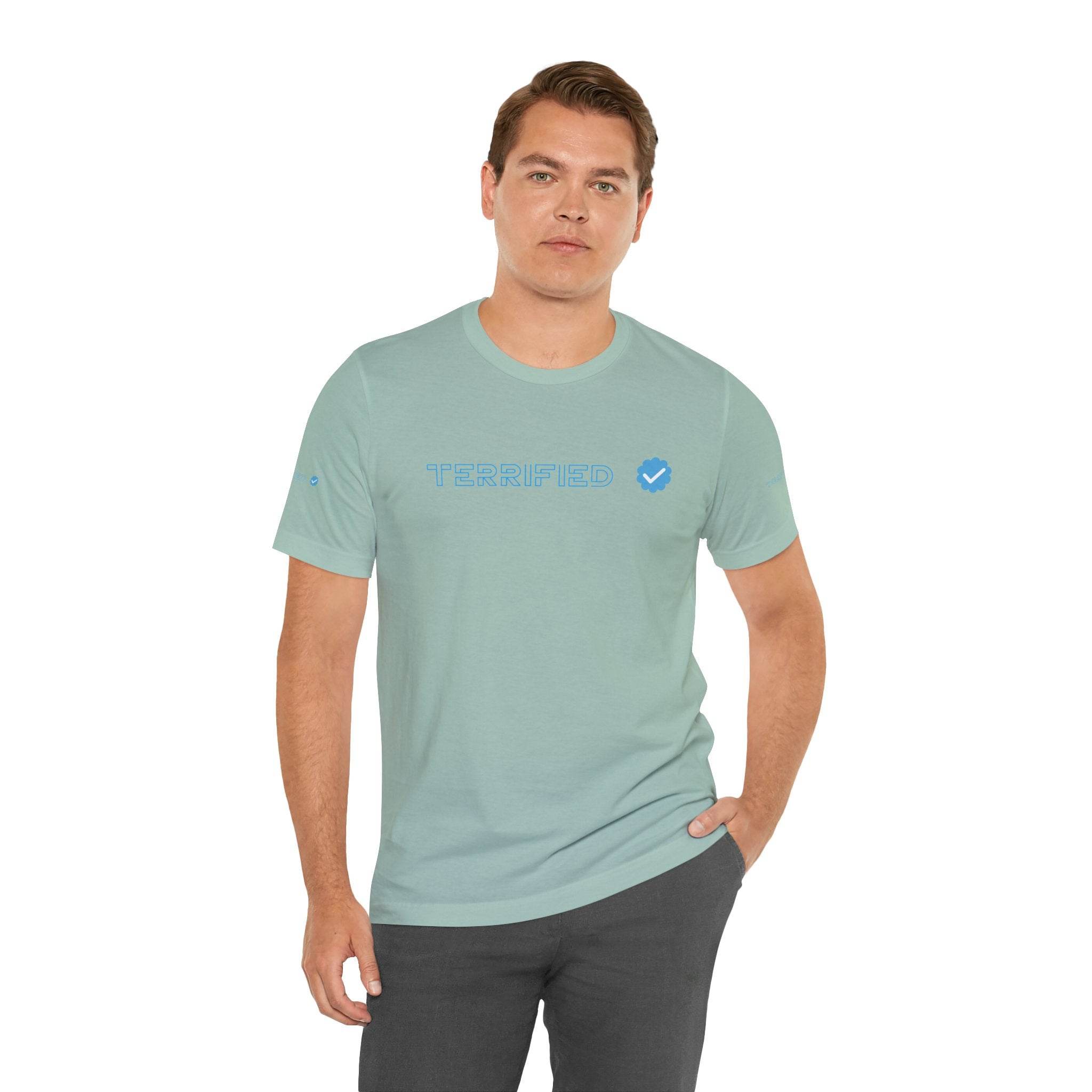 Terrified Unisex Jersey Short Sleeve Tee - Esmeralda Ecostore