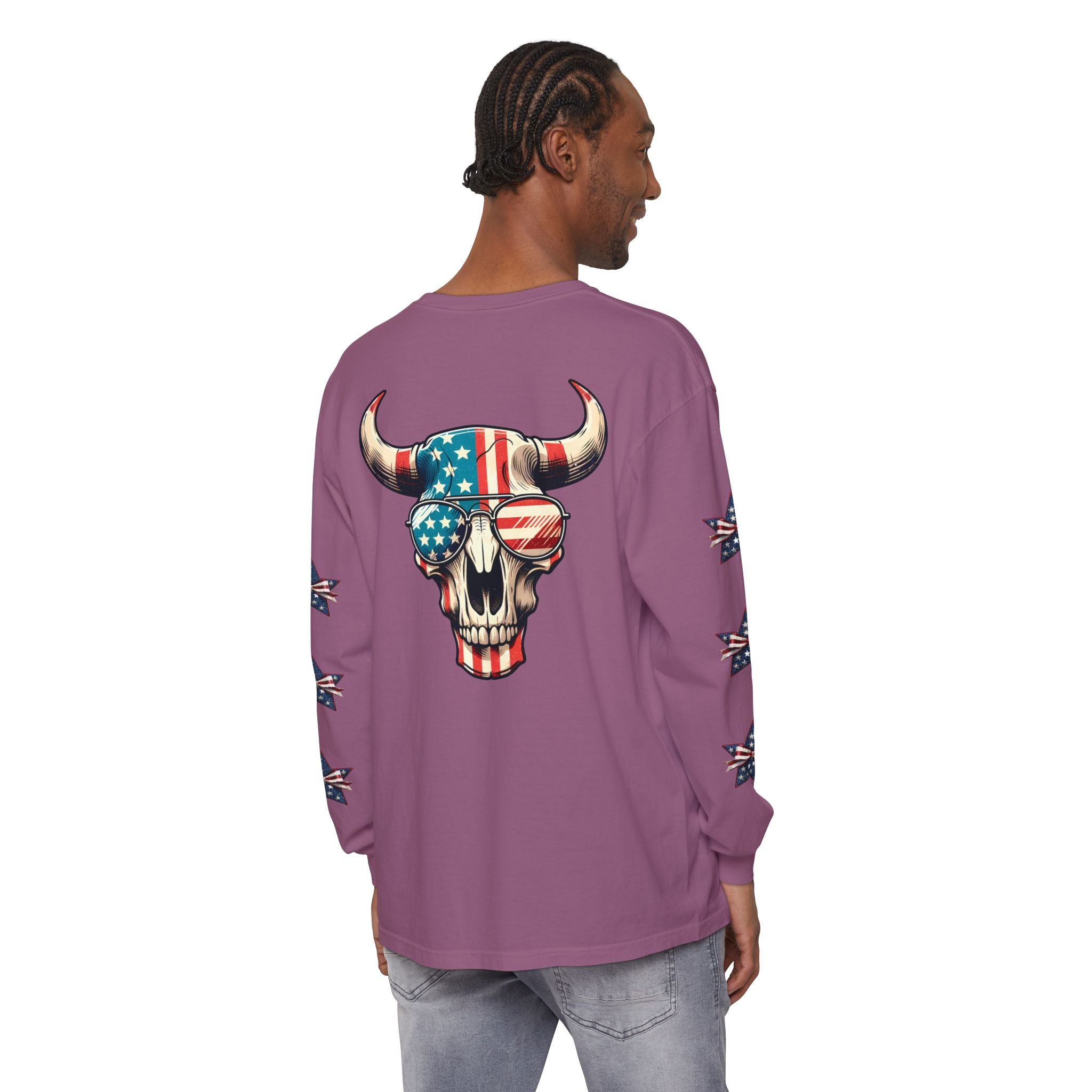 Liberty Horns Unisex Garment-Dyed Long Sleeve T-Shirt
