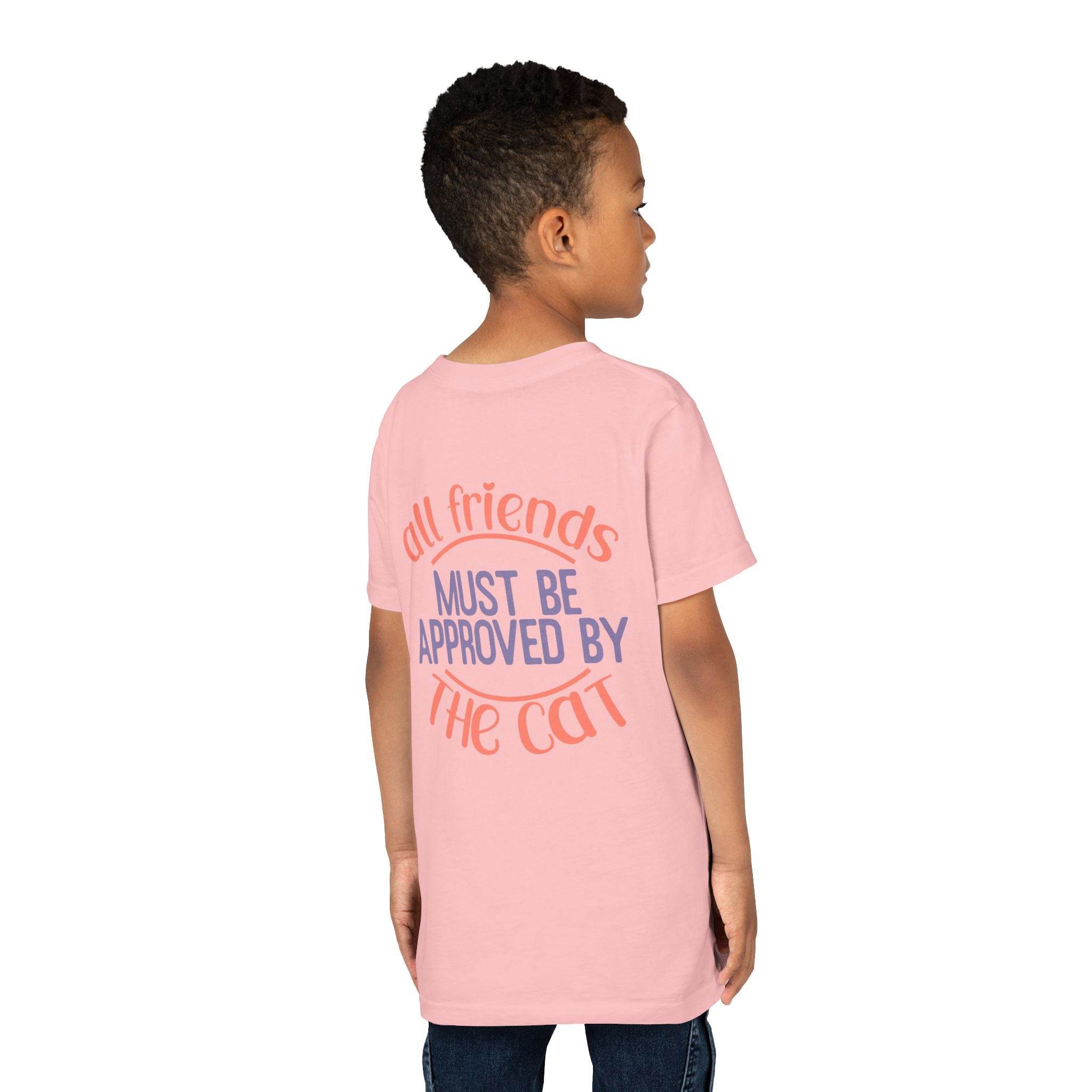 All Friends must be Approved by the Cat Youth Short Sleeve Tee - Esmeralda Ecostore