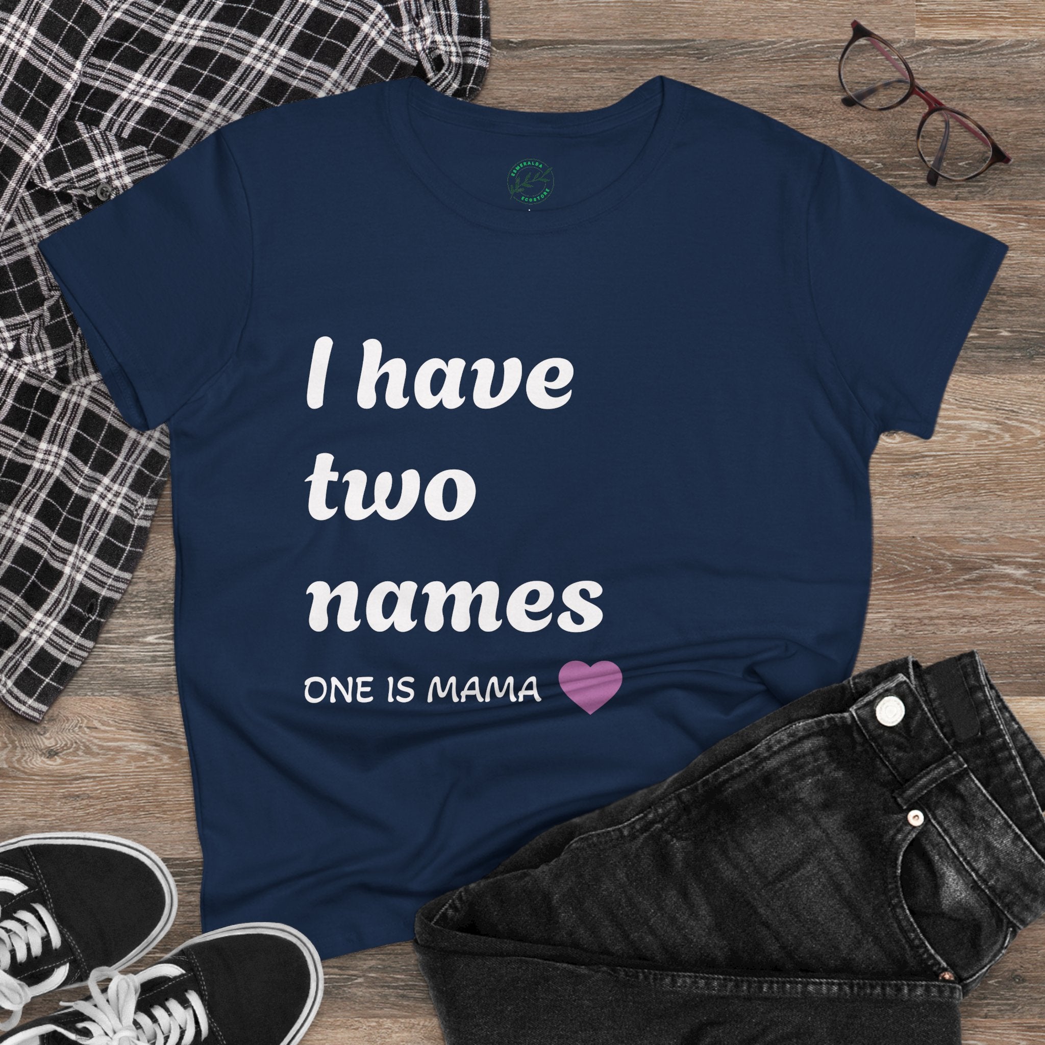 Mama's Names Eco-Friendly Women's Midweight Cotton Tee