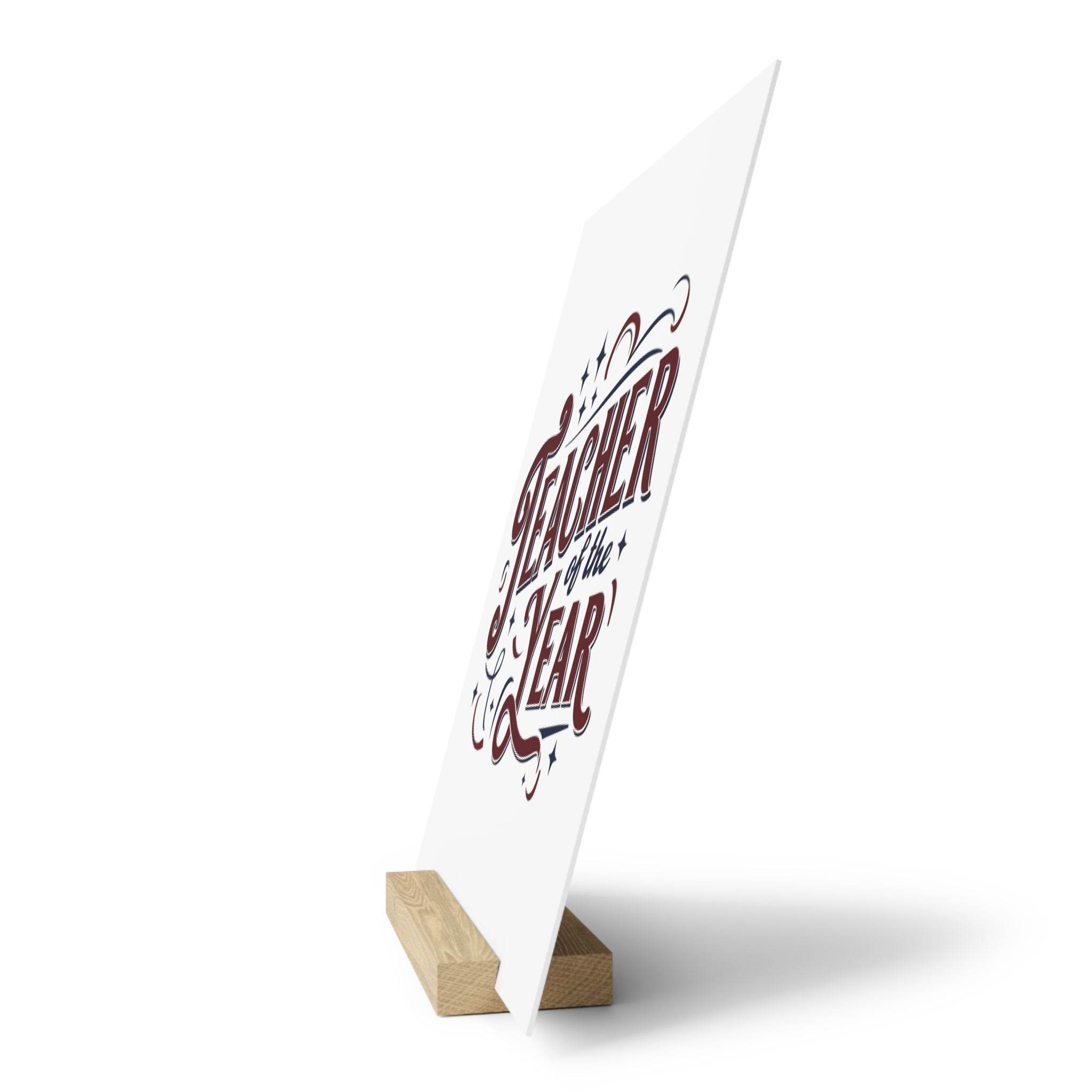 Teacher of the Year Gallery Board with Stand