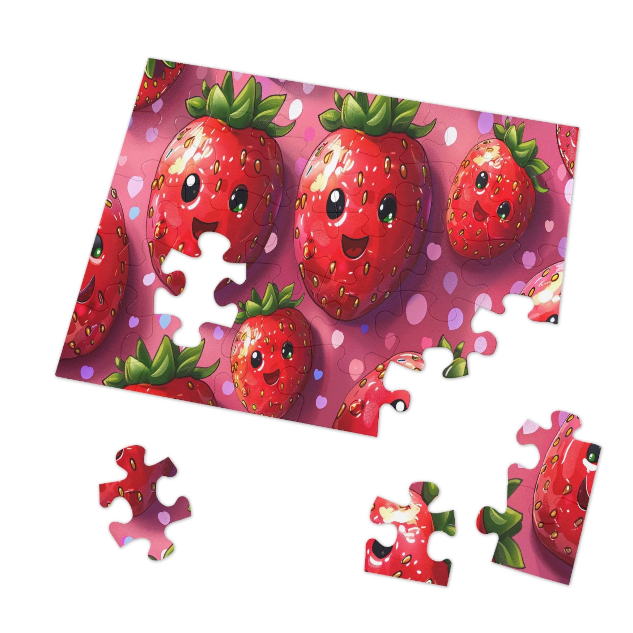 Kawaii Strawberry Jigsaw Puzzle - Esmeralda Ecostore