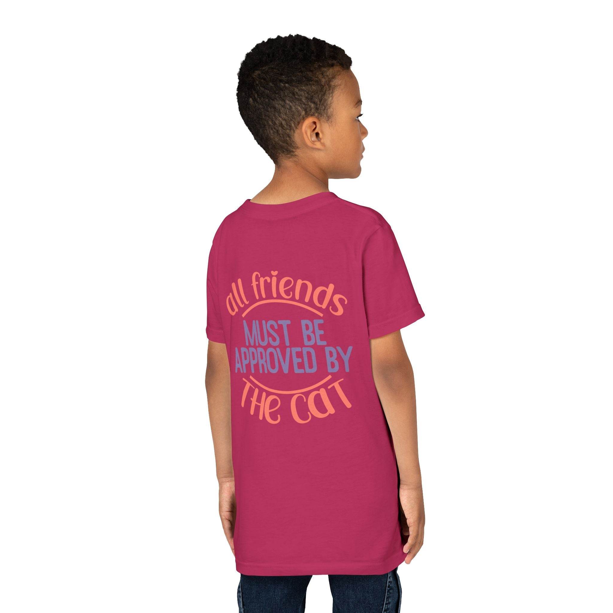 All Friends must be Approved by the Cat Youth Short Sleeve Tee - Esmeralda Ecostore