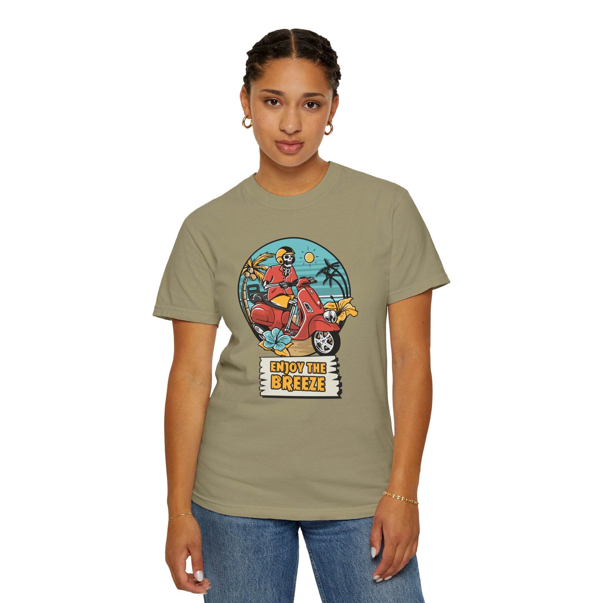 Enjoy The Breeze Unisex Garment-Dyed T-Shirt - Esmeralda Ecostore