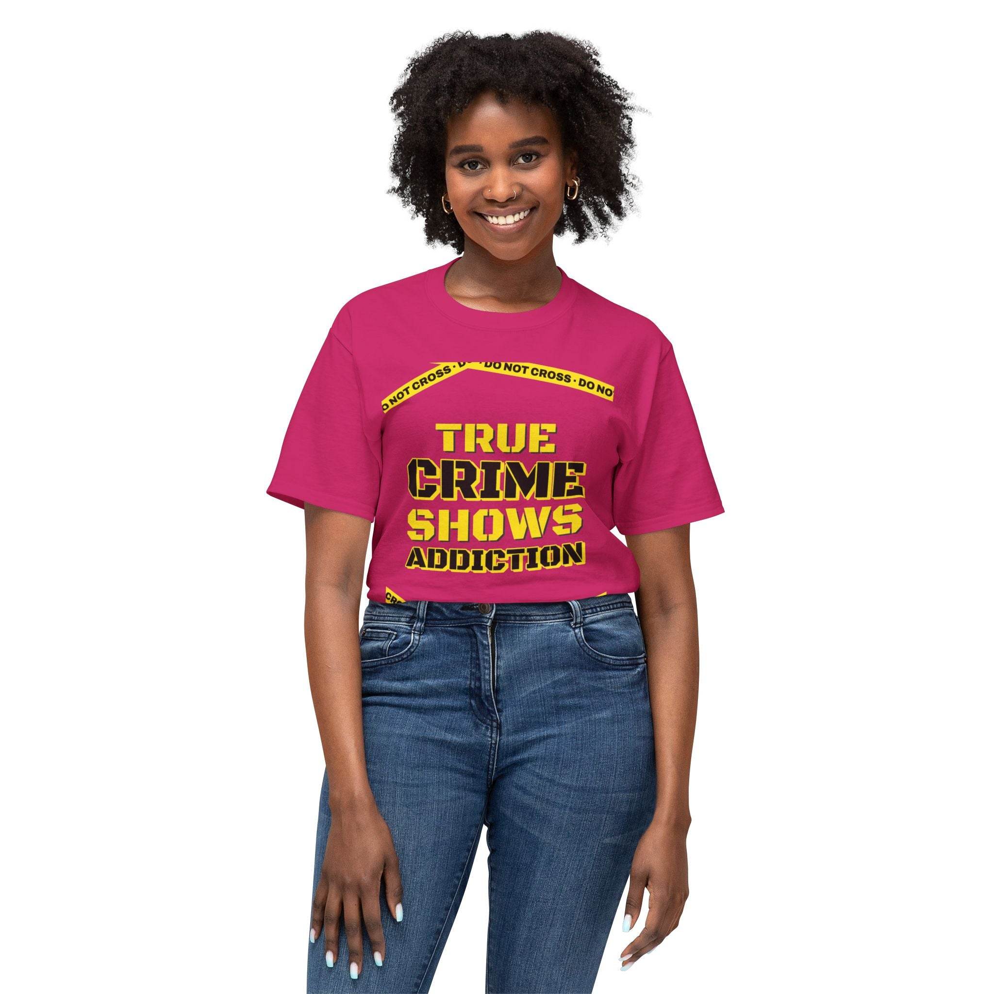 True Crime Shows Addiction Unisex HD Cotton™ T-Shirt - Esmeralda Ecostore