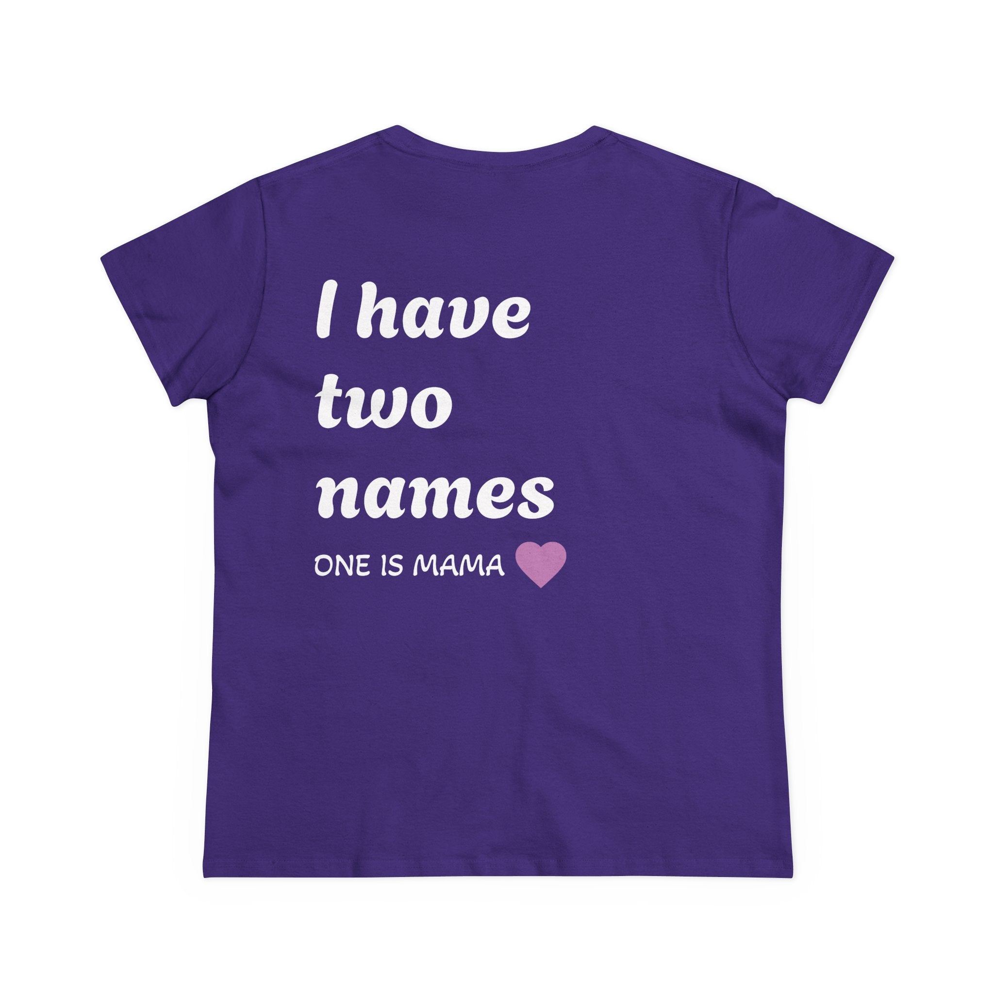 Mama's Names Eco-Friendly Women's Midweight Cotton Tee