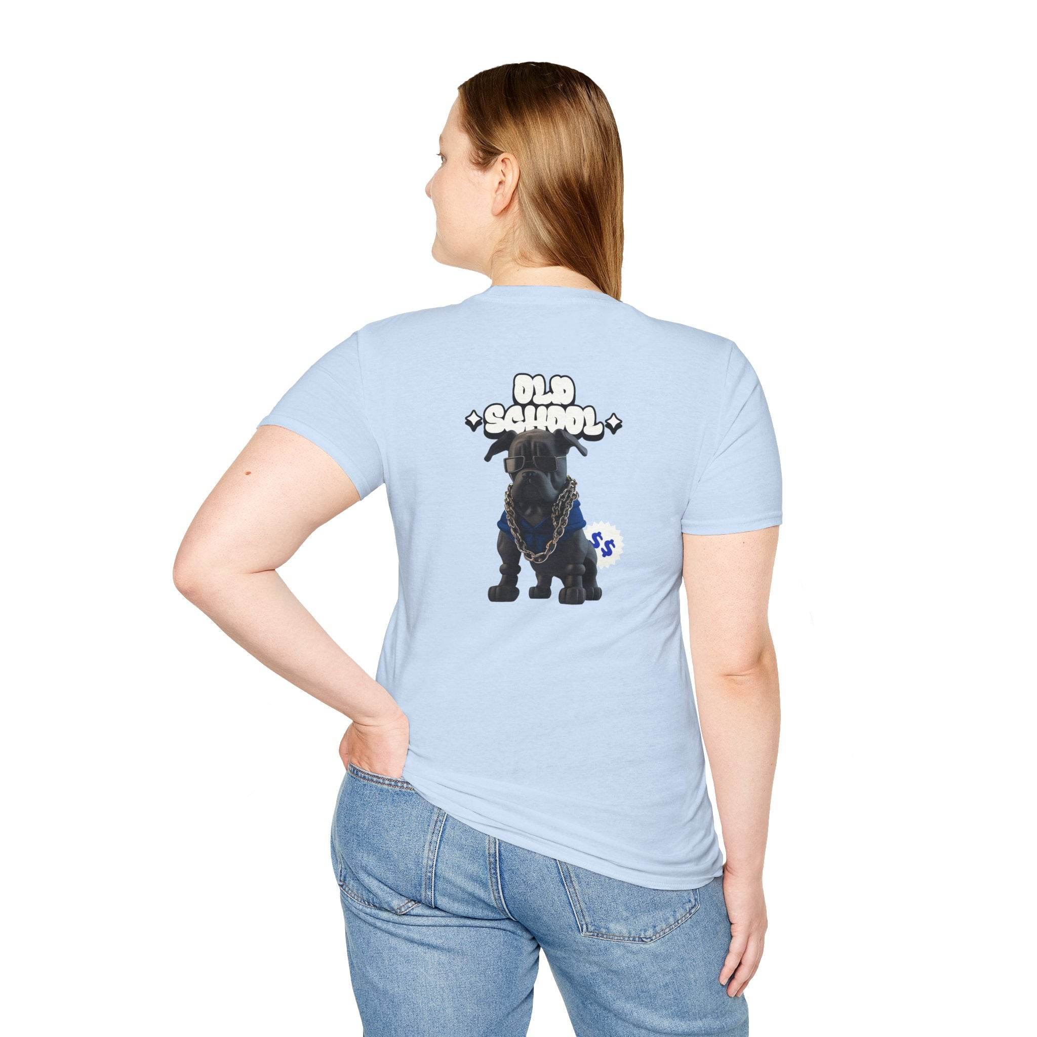 Old School Dog Unisex Softstyle T-Shirt - Esmeralda Ecostore