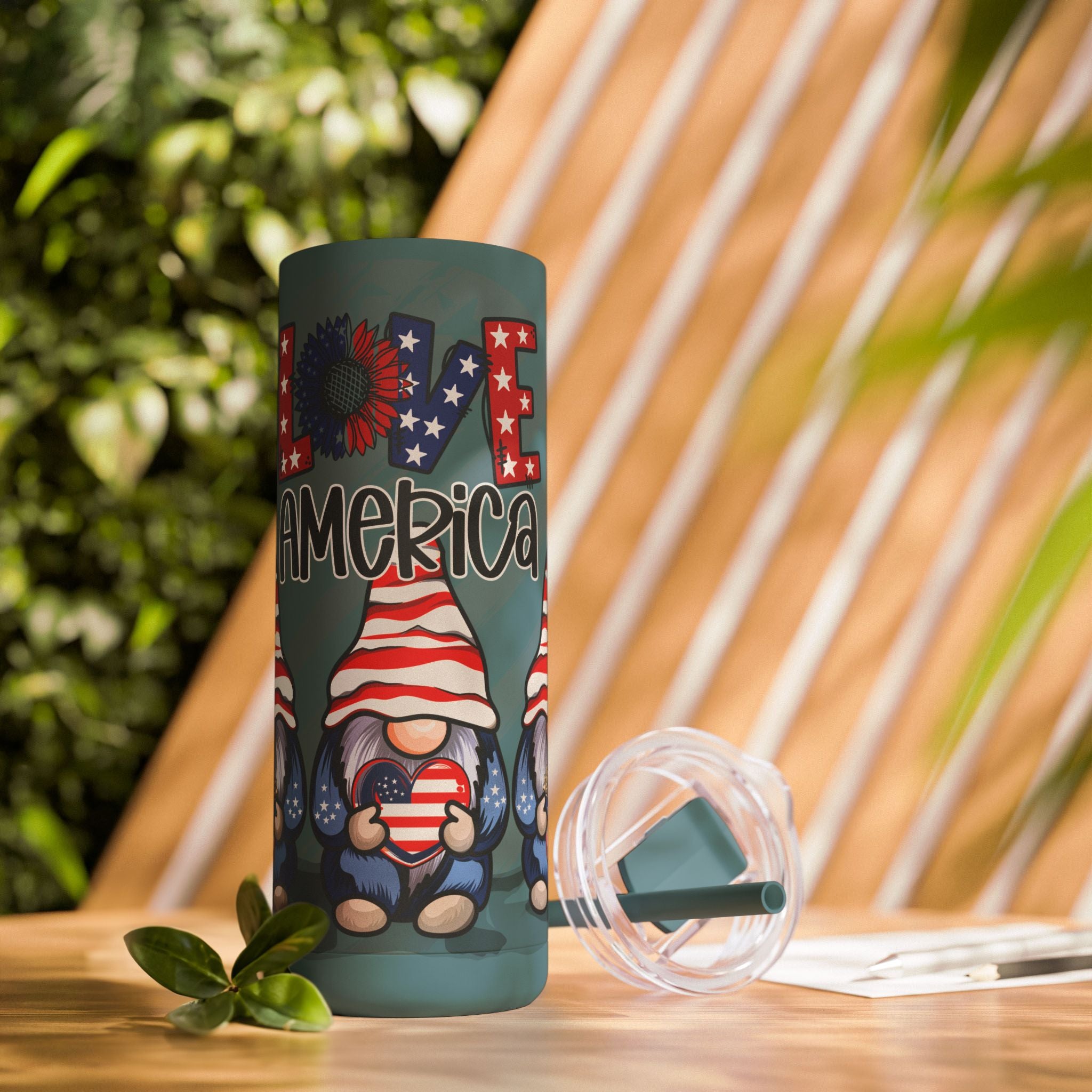 Love America Maars Maker Skinny Matte Tumbler