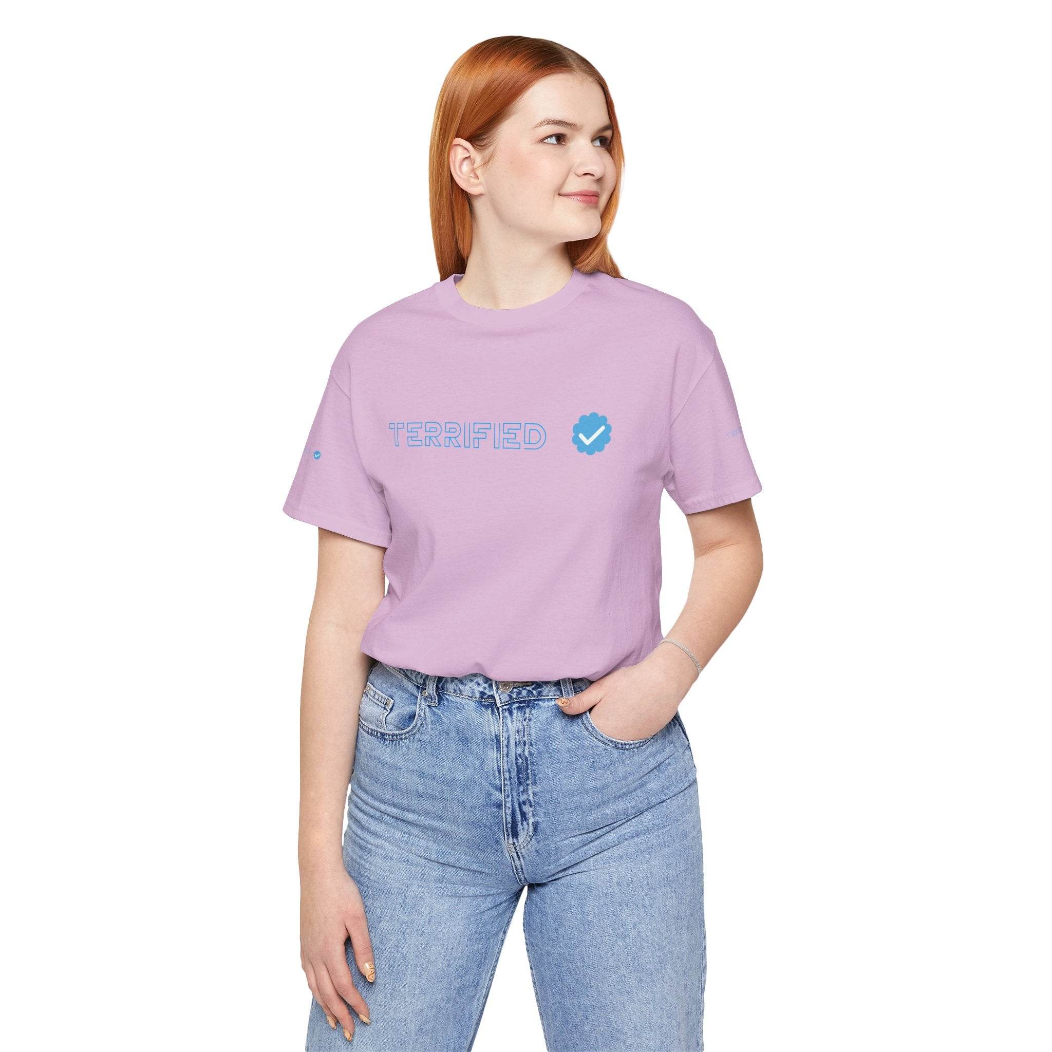 Terrified Unisex Jersey Short Sleeve Tee - Esmeralda Ecostore