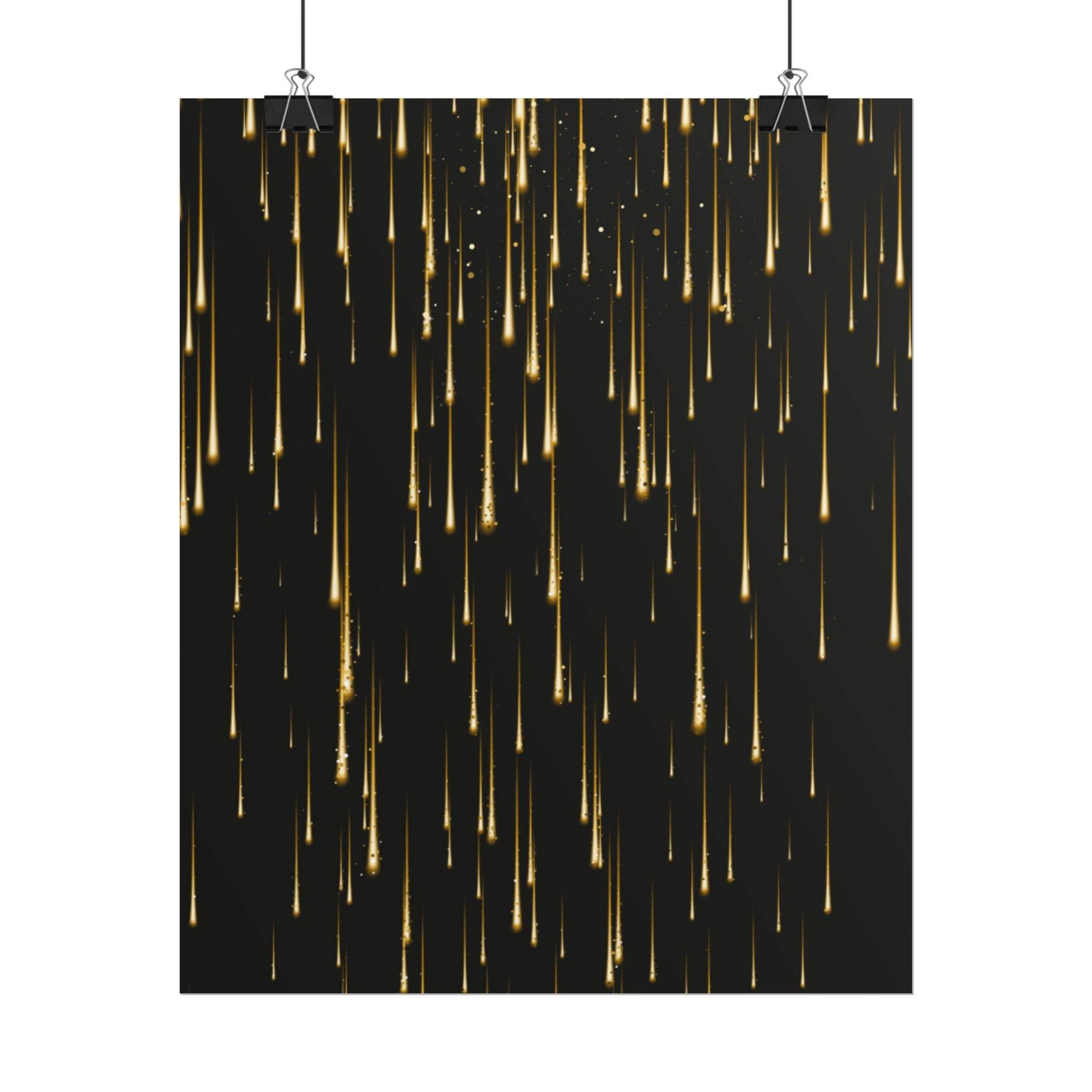 Golden Rain Rolled Posters - Posters - Esmeralda Ecostore