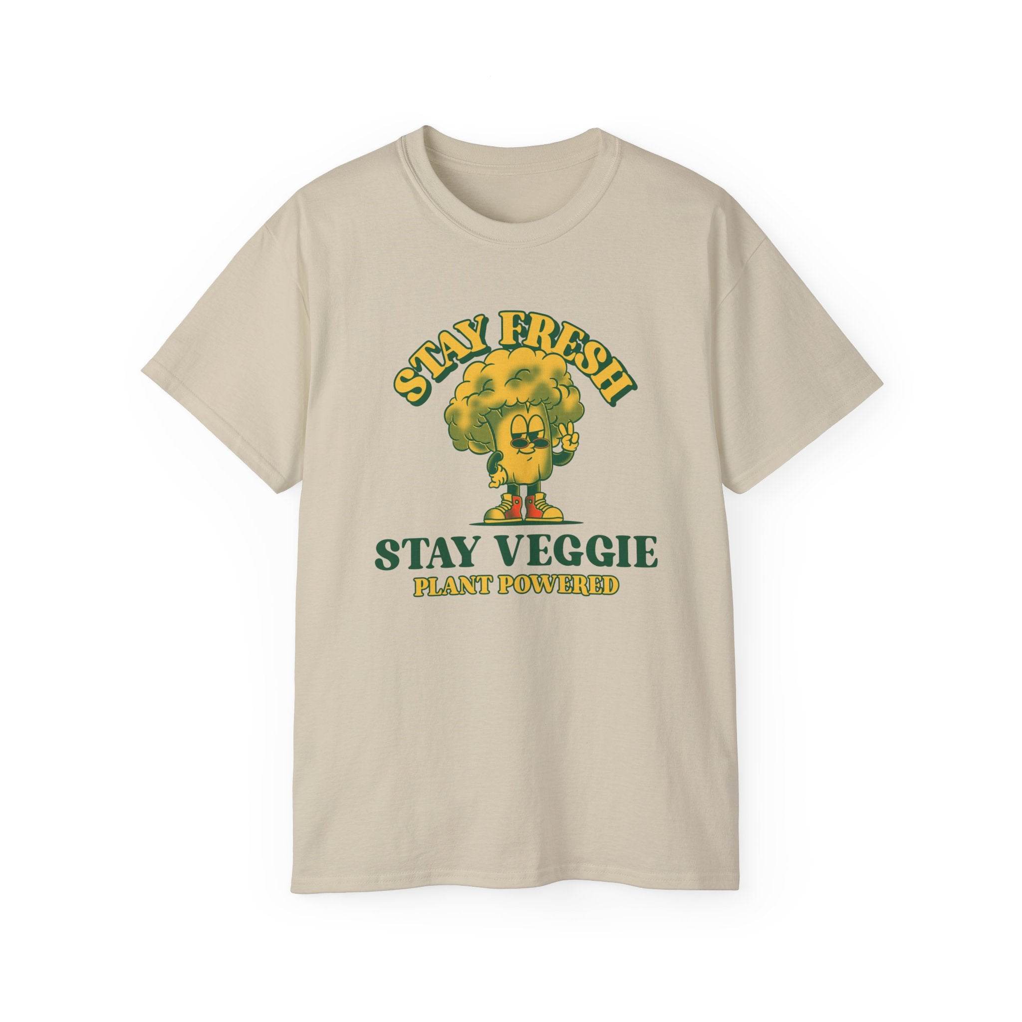 Stay Veggie Unisex Ultra Cotton Tee - Esmeralda Ecostore