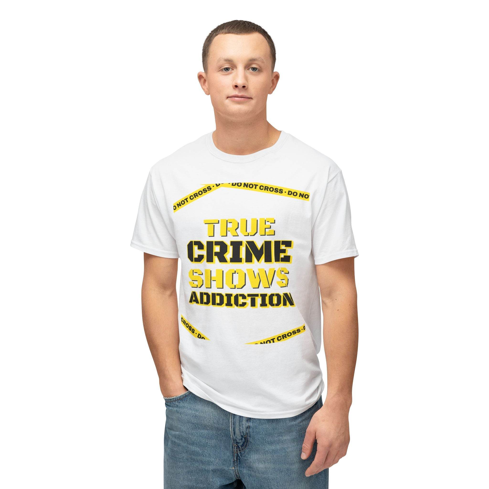 True Crime Shows Addiction Unisex HD Cotton™ T-Shirt - Esmeralda Ecostore