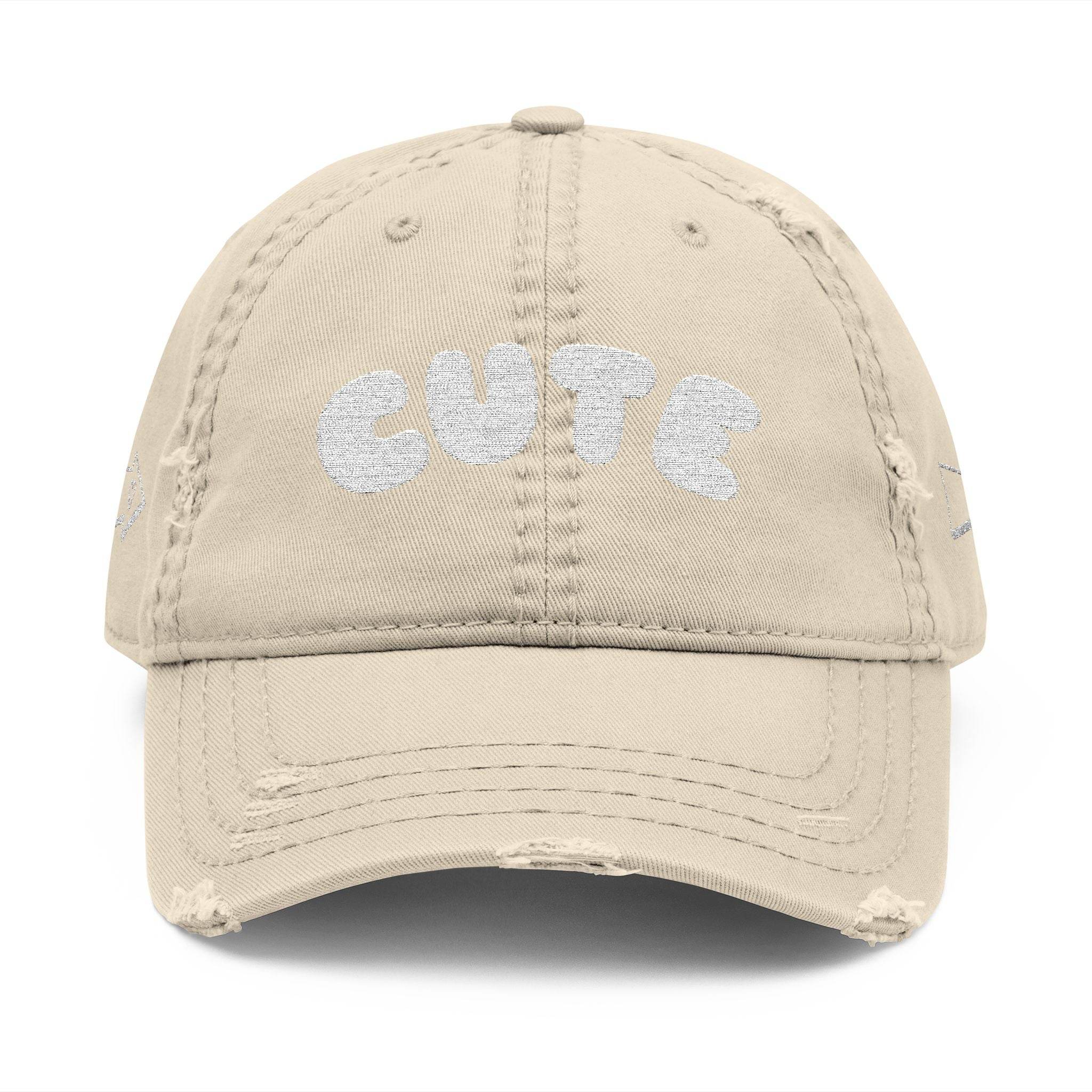 Cute Distressed Dad Hat (Embroidery) - Esmeralda Ecostore