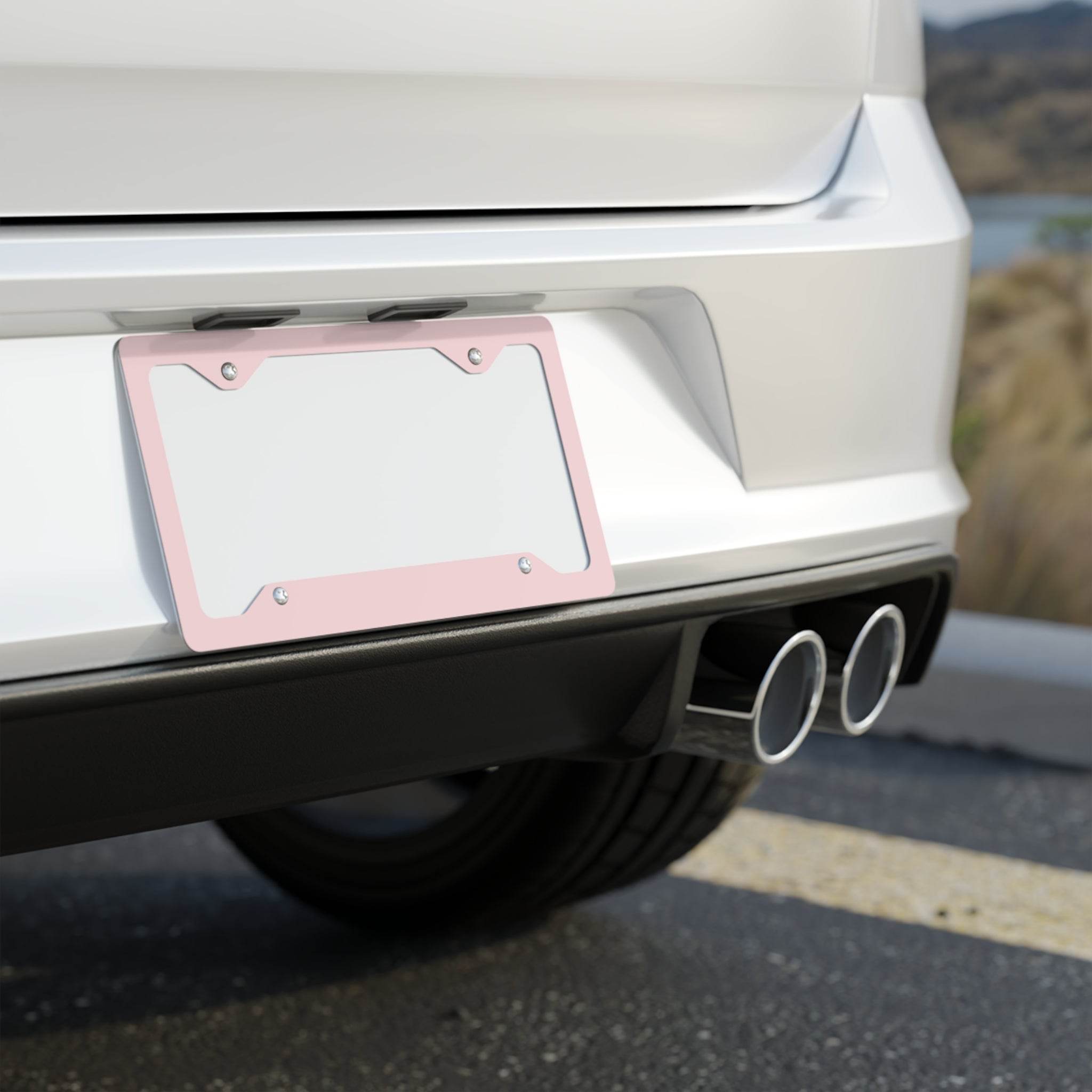 Pretty in Pink Metal License Plate Frame - Esmeralda Ecostore