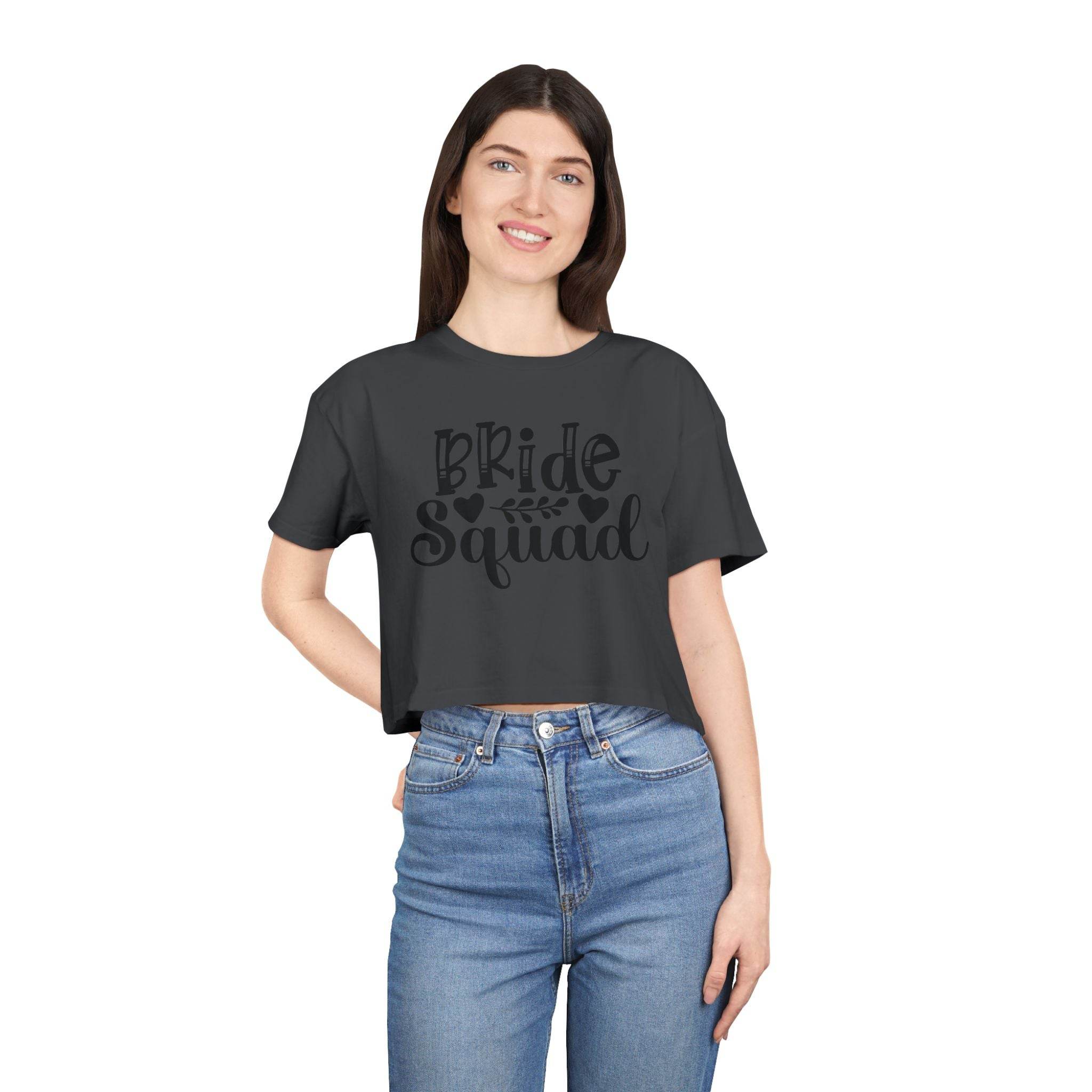 Bride Squad Women's Crop Tee