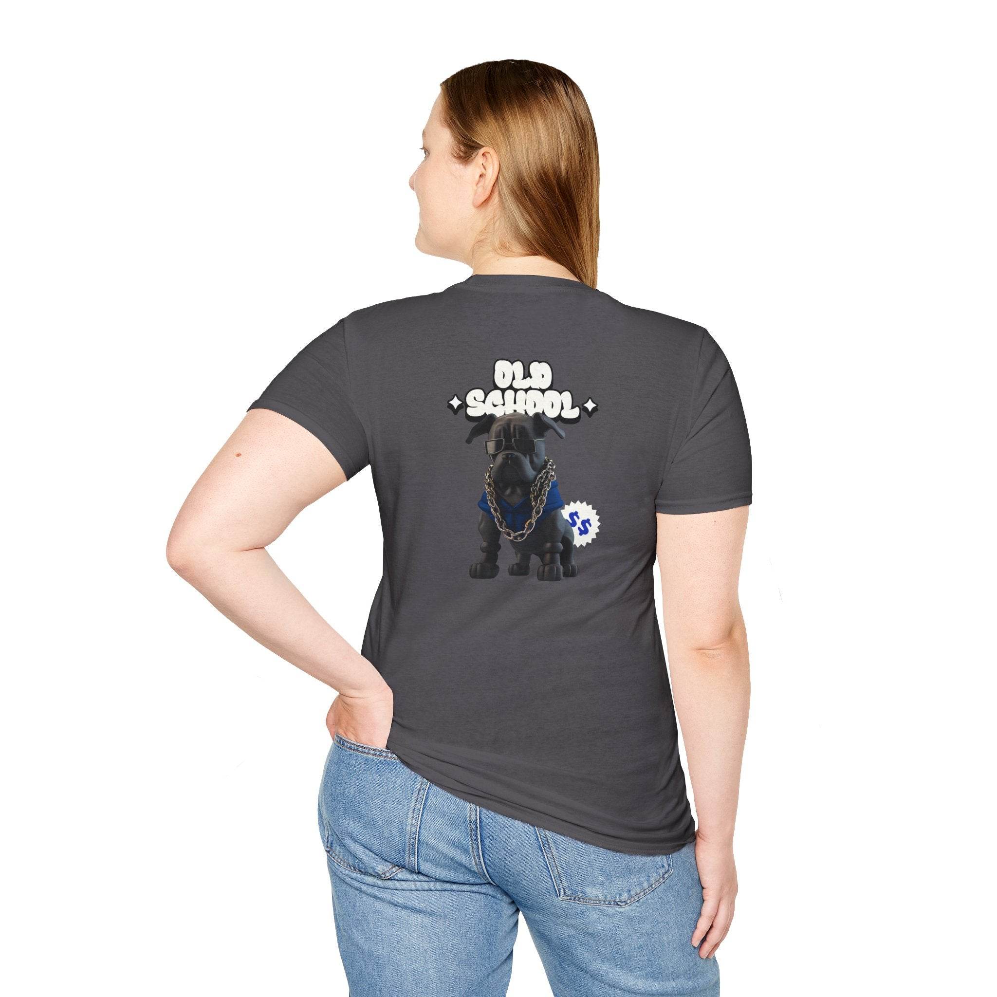 Old School Dog Unisex Softstyle T-Shirt - Esmeralda Ecostore
