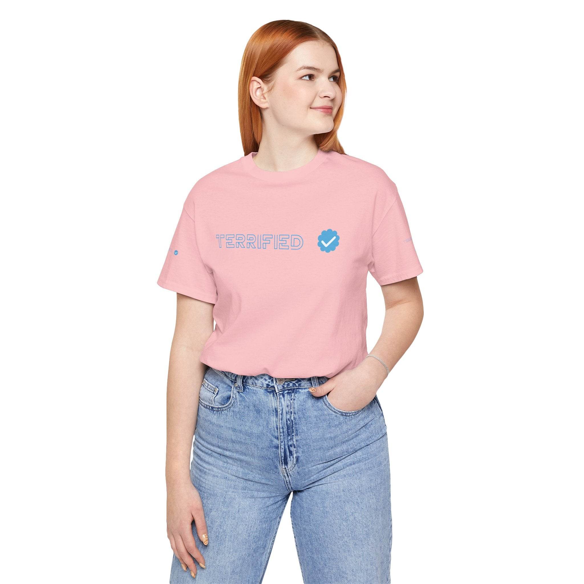 Terrified Unisex Jersey Short Sleeve Tee - Esmeralda Ecostore