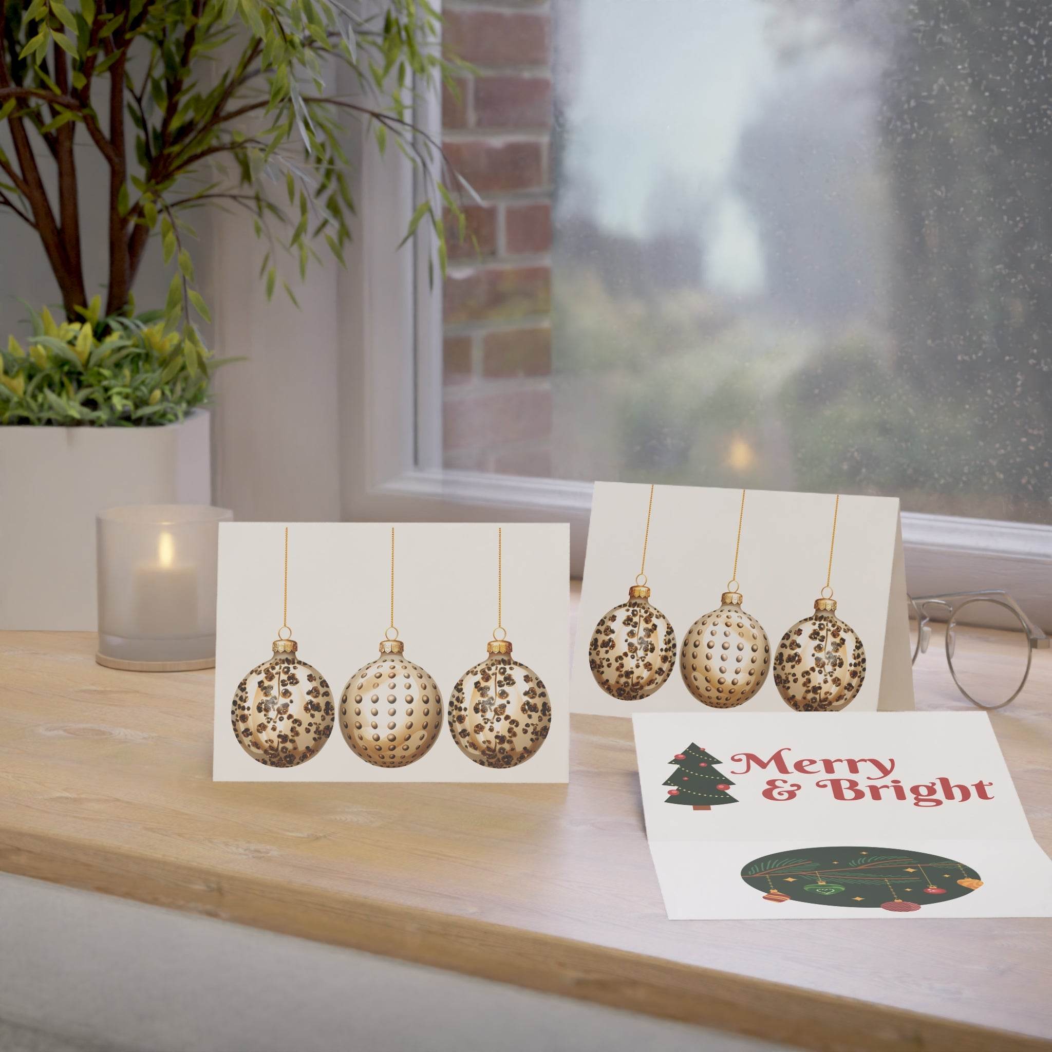 Merry&Bright Greeting Cards-1, 10, 30, 50pcs - Esmeralda Ecostore