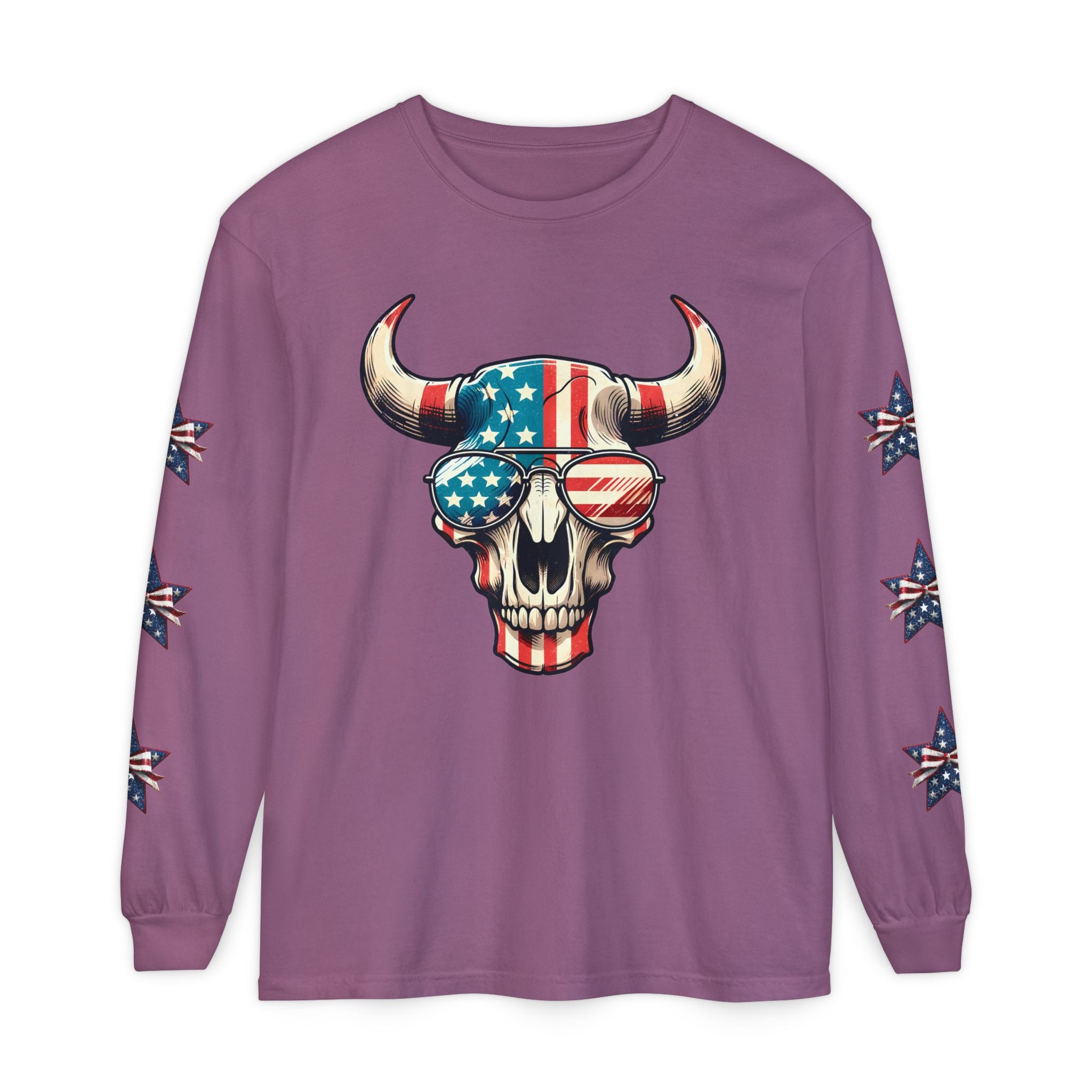 Liberty Horns Unisex Garment-Dyed Long Sleeve T-Shirt