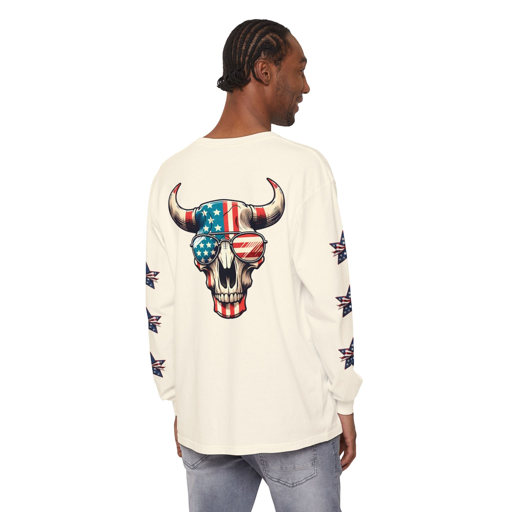 Liberty Horns Unisex Garment-Dyed Long Sleeve T-Shirt
