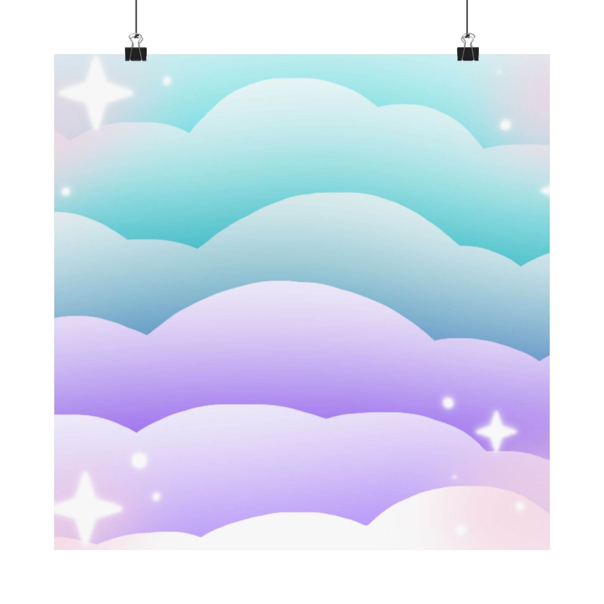 Cloudscape Matte Horizontal Posters - Esmeralda Ecostore
