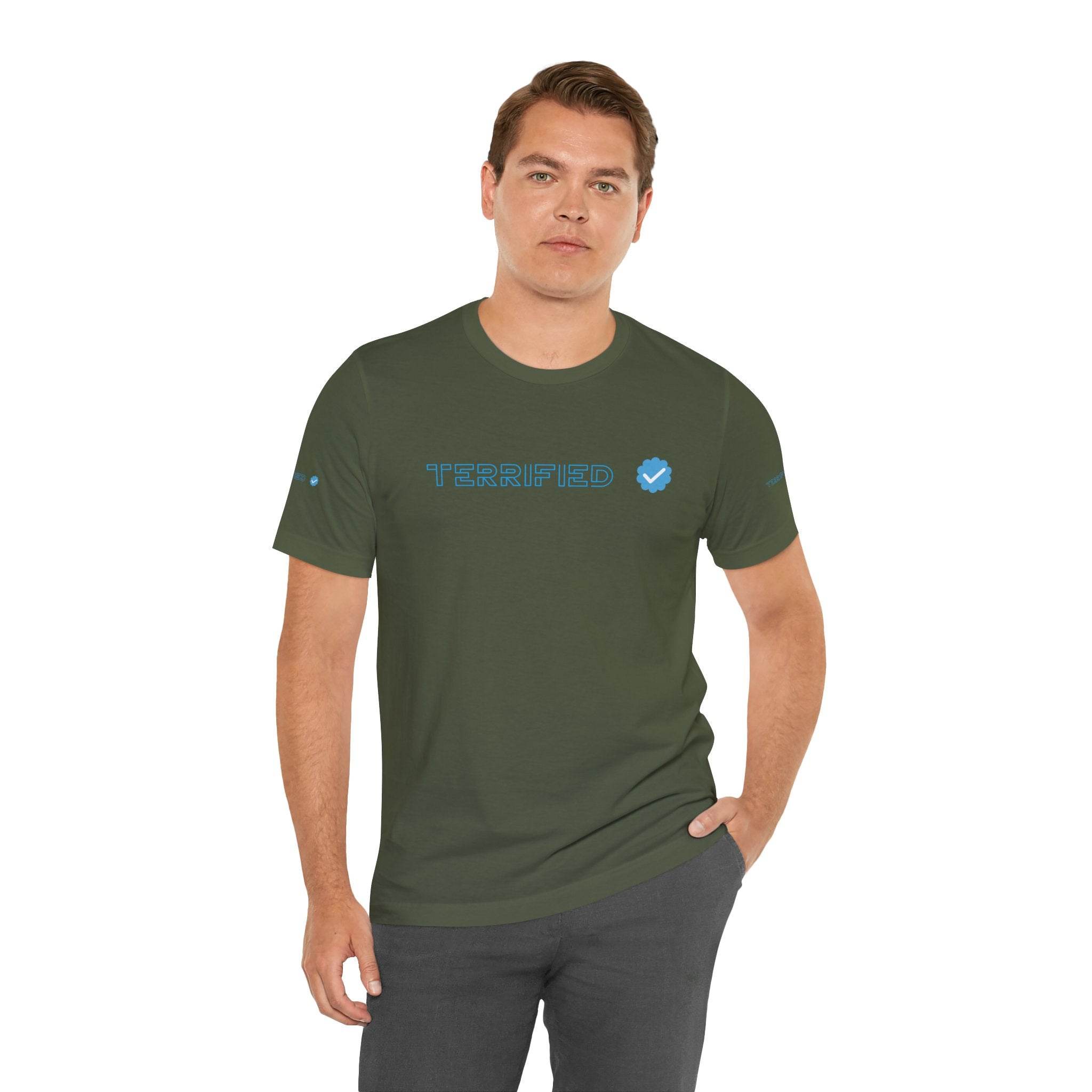 Terrified Unisex Jersey Short Sleeve Tee - Esmeralda Ecostore