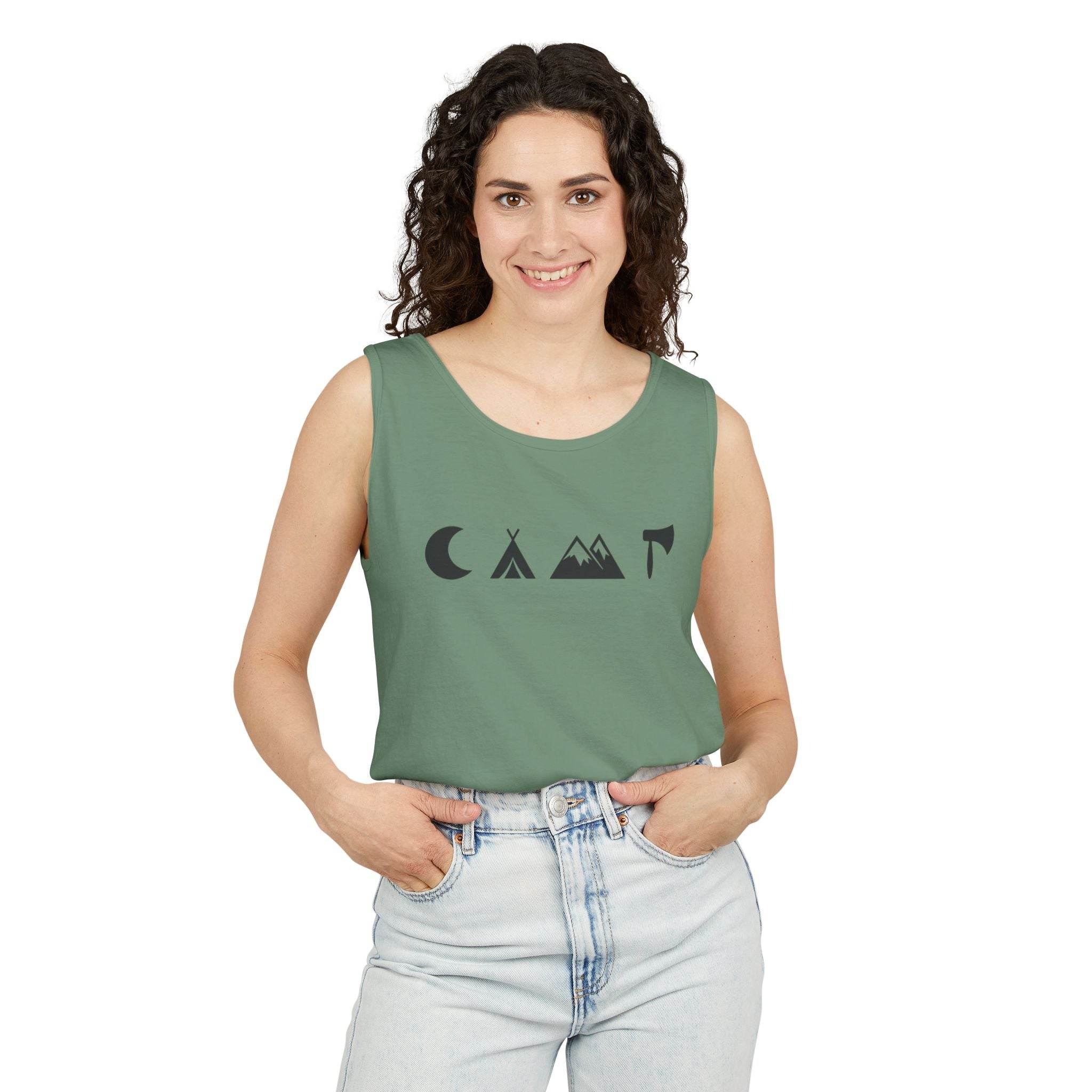 Adventure Awaits Unisex Garment-Dyed Tank Top