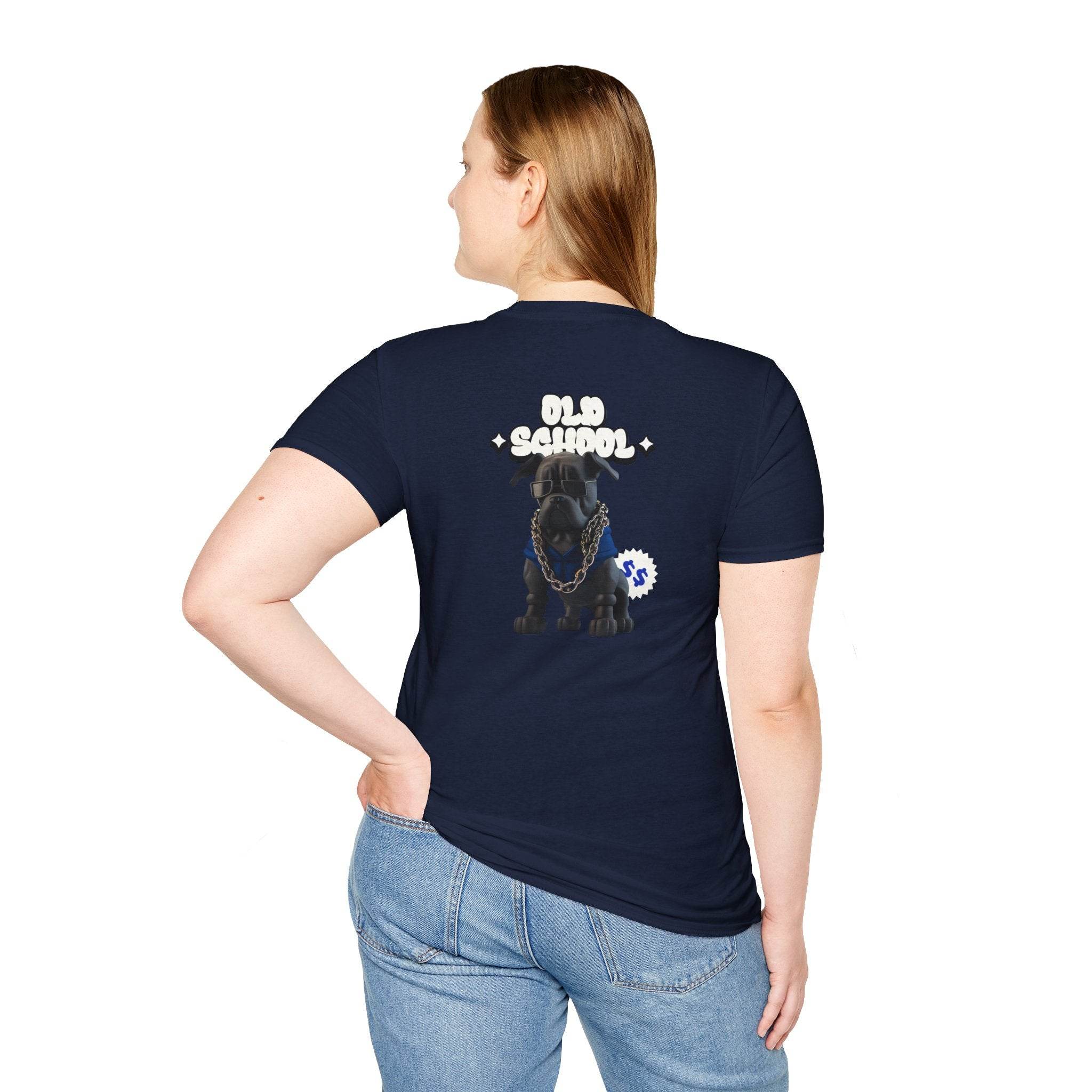 Old School Dog Unisex Softstyle T-Shirt - Esmeralda Ecostore