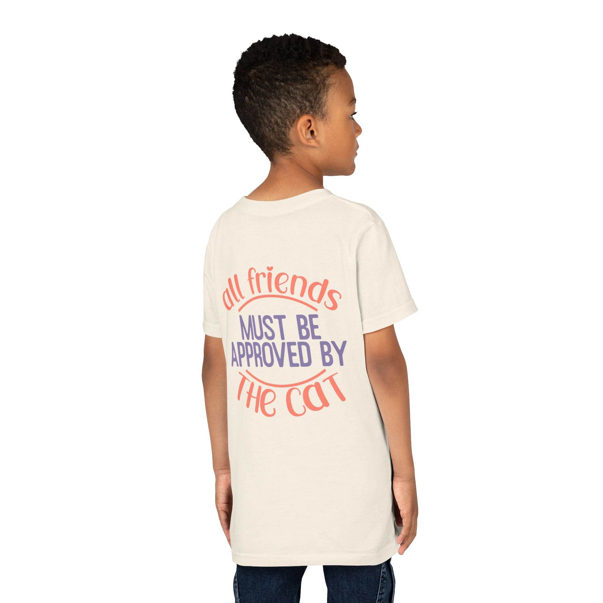 All Friends must be Approved by the Cat Youth Short Sleeve Tee - Esmeralda Ecostore