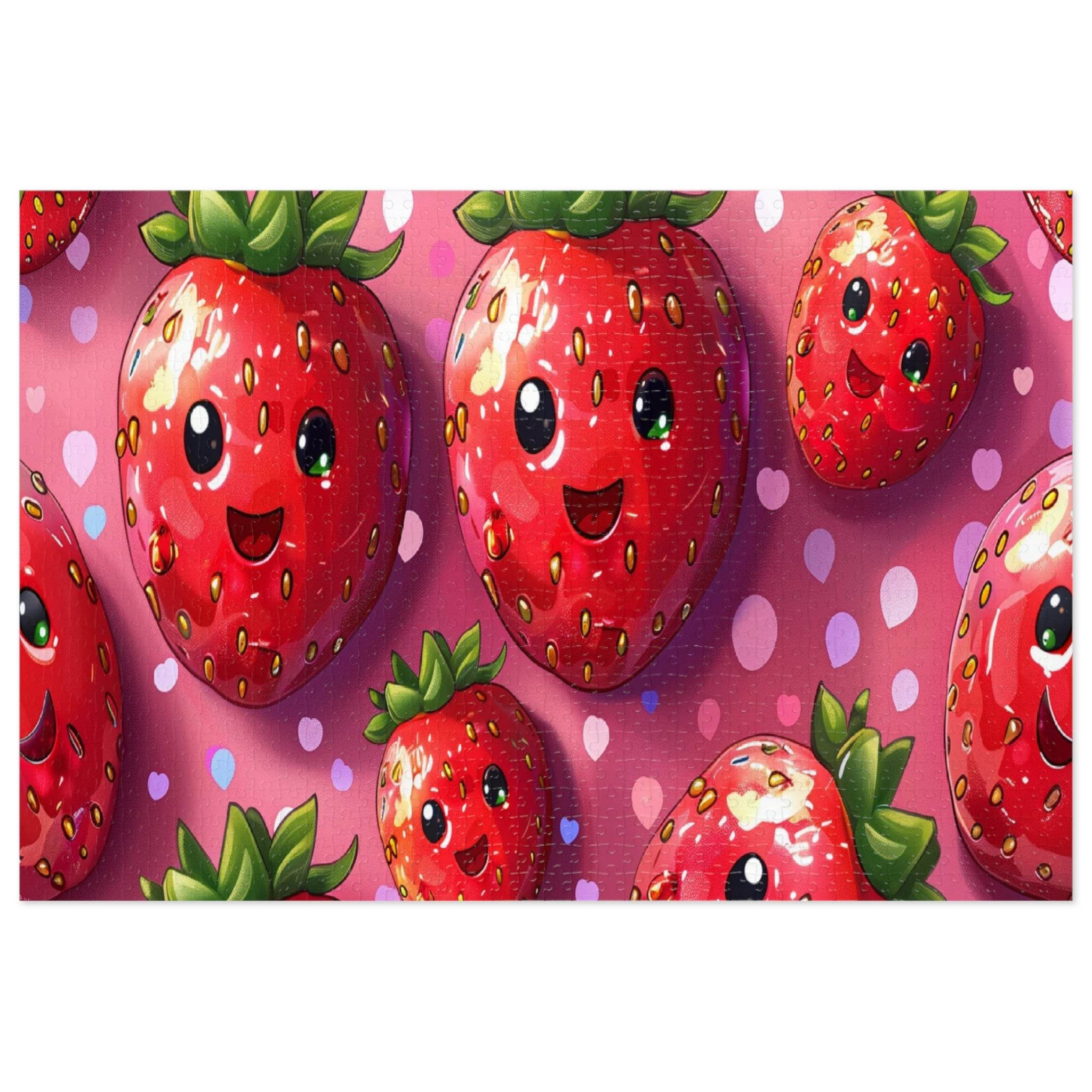 Kawaii Strawberry Jigsaw Puzzle - Esmeralda Ecostore