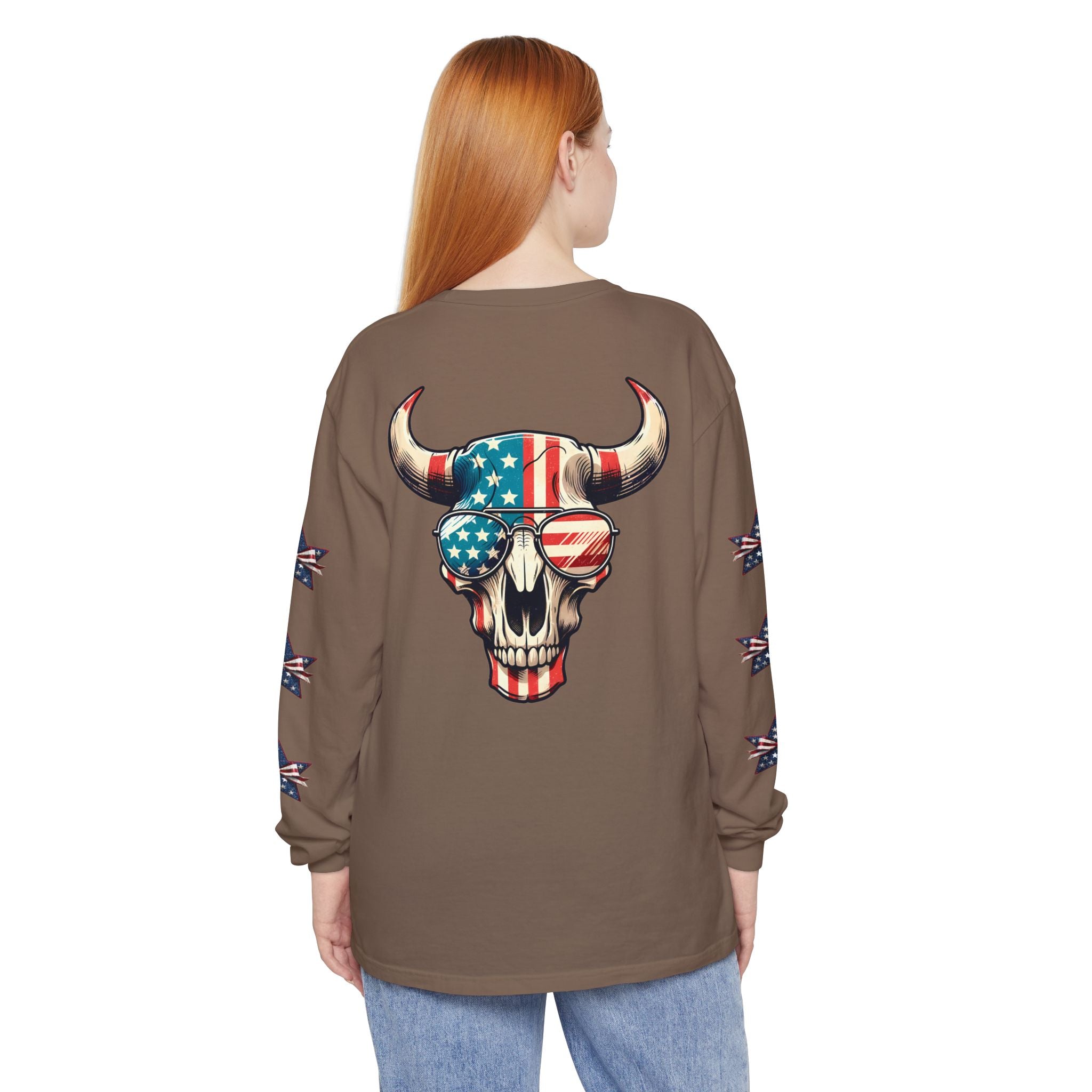Liberty Horns Unisex Garment-Dyed Long Sleeve T-Shirt