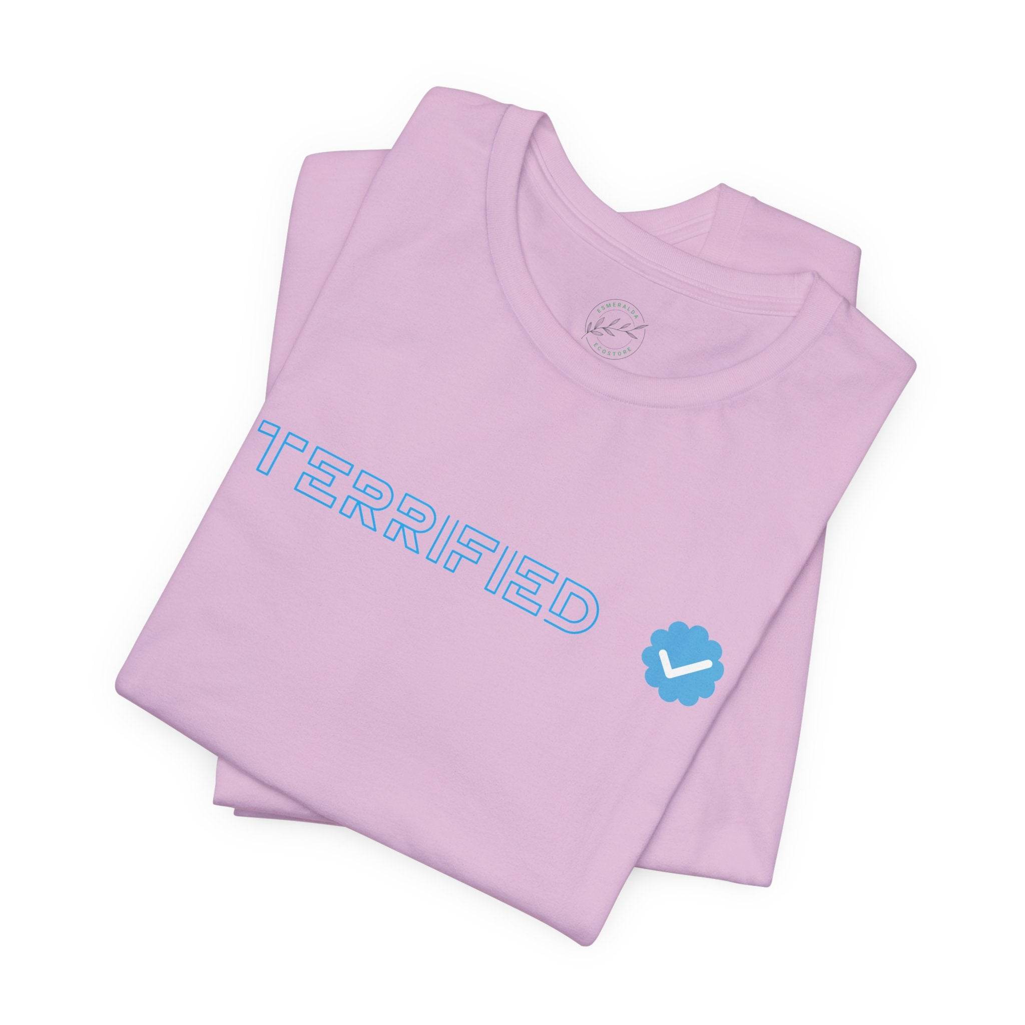Terrified Unisex Jersey Short Sleeve Tee - Esmeralda Ecostore