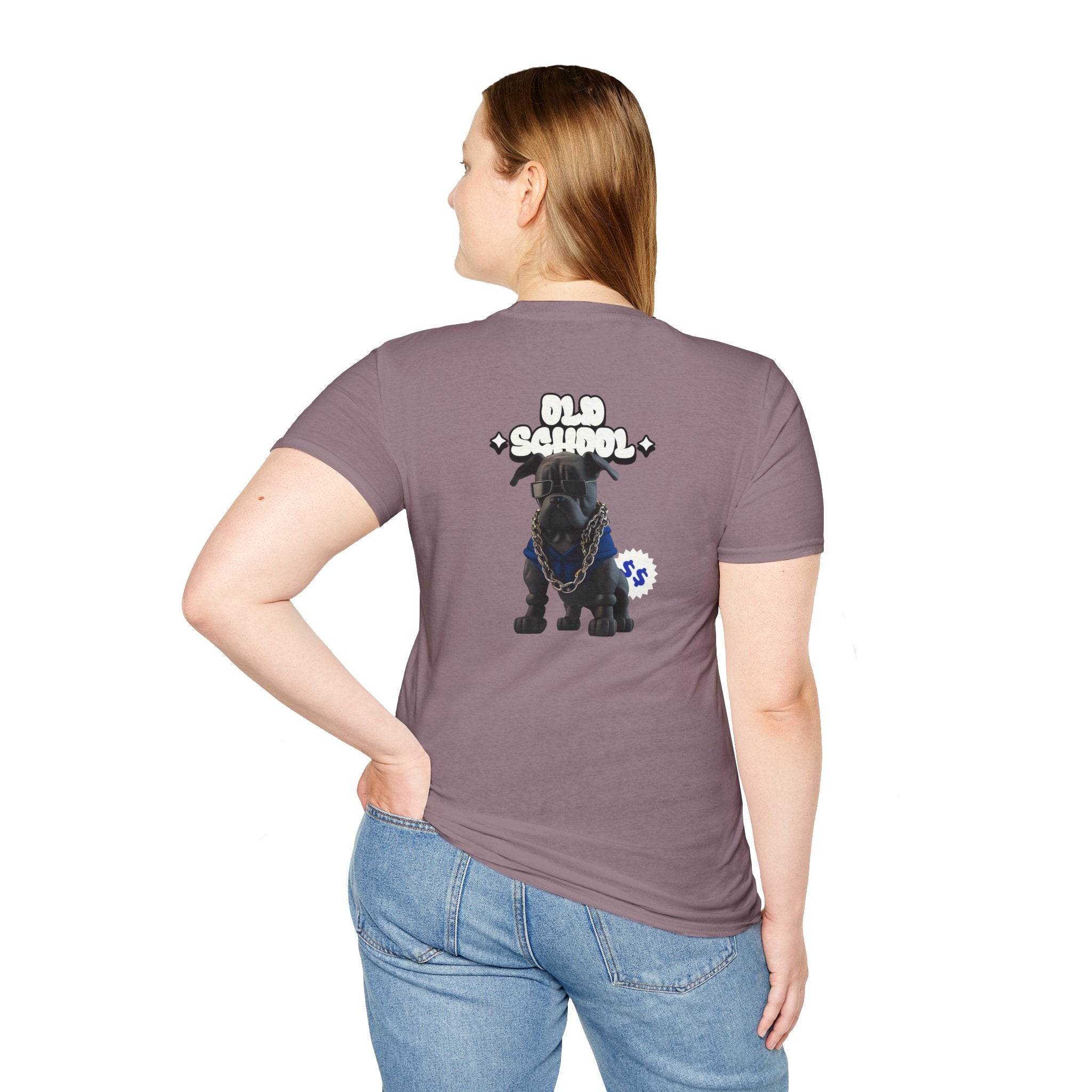 Old School Dog Unisex Softstyle T-Shirt - Esmeralda Ecostore