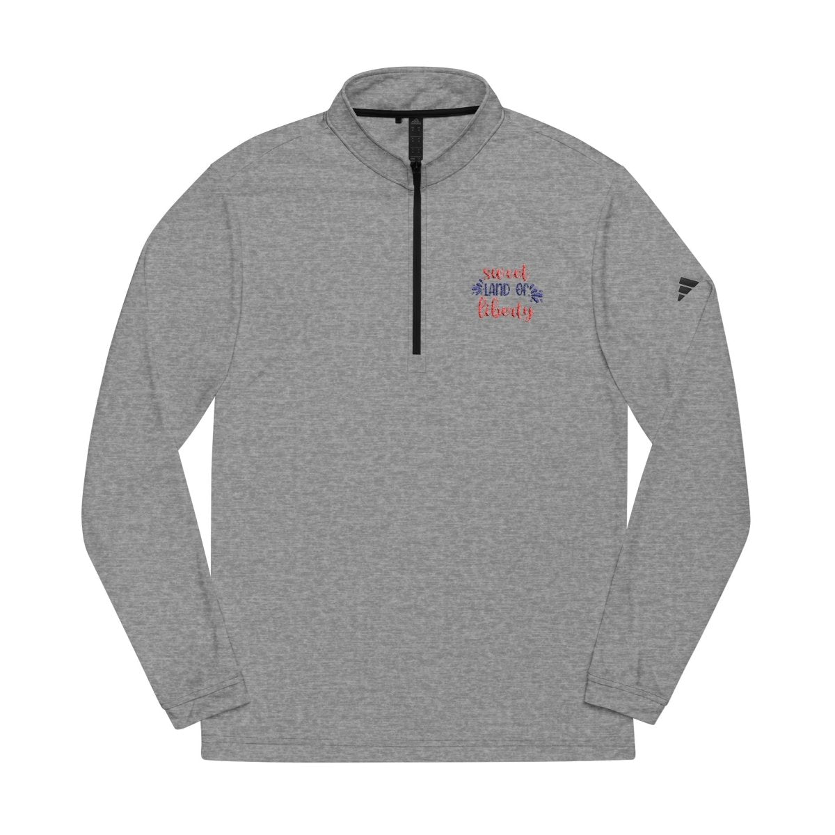 Grey zip-up sweatshirt from Printify, perfect for eco-friendly athletic wear enthusiasts