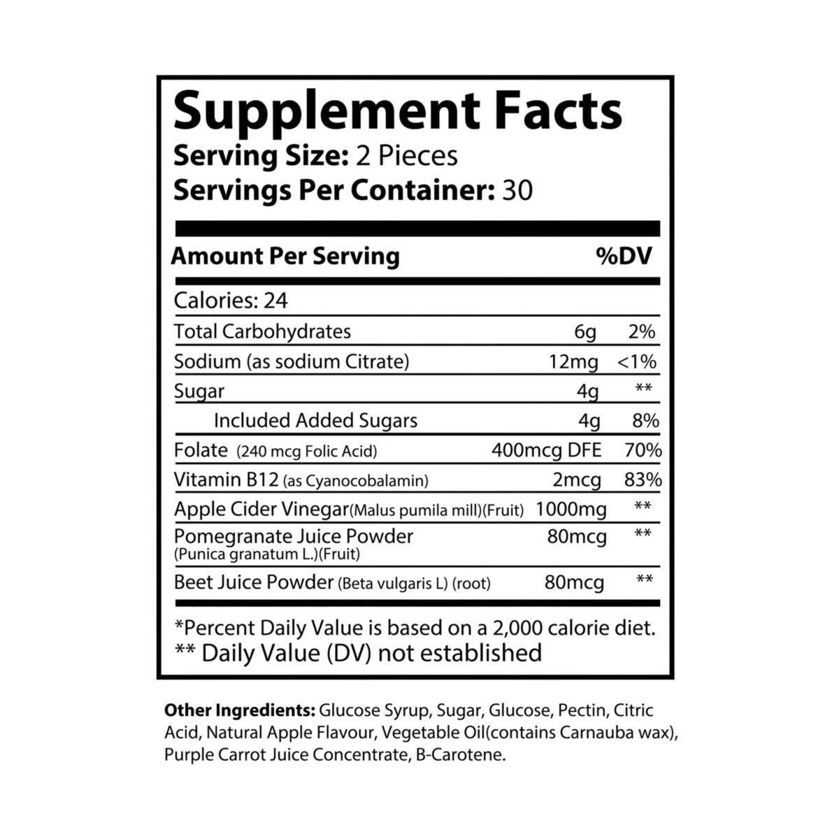 Energy Boost Apple Cider Vinegar Gummies - Supplements - Esmeralda Ecostore