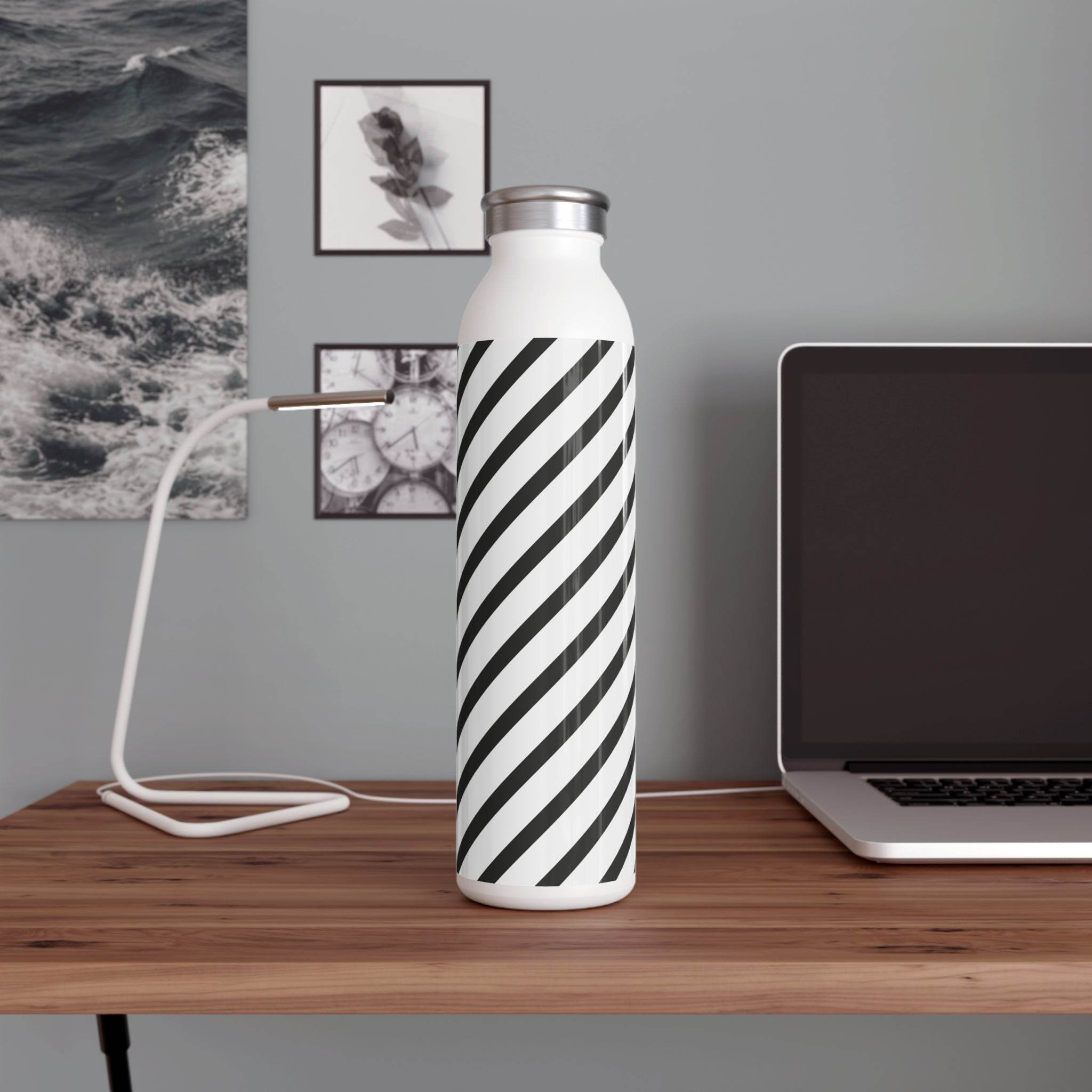 Stripe Sipper Slim Water Bottle - Bottles & Tumblers - Esmeralda Ecostore