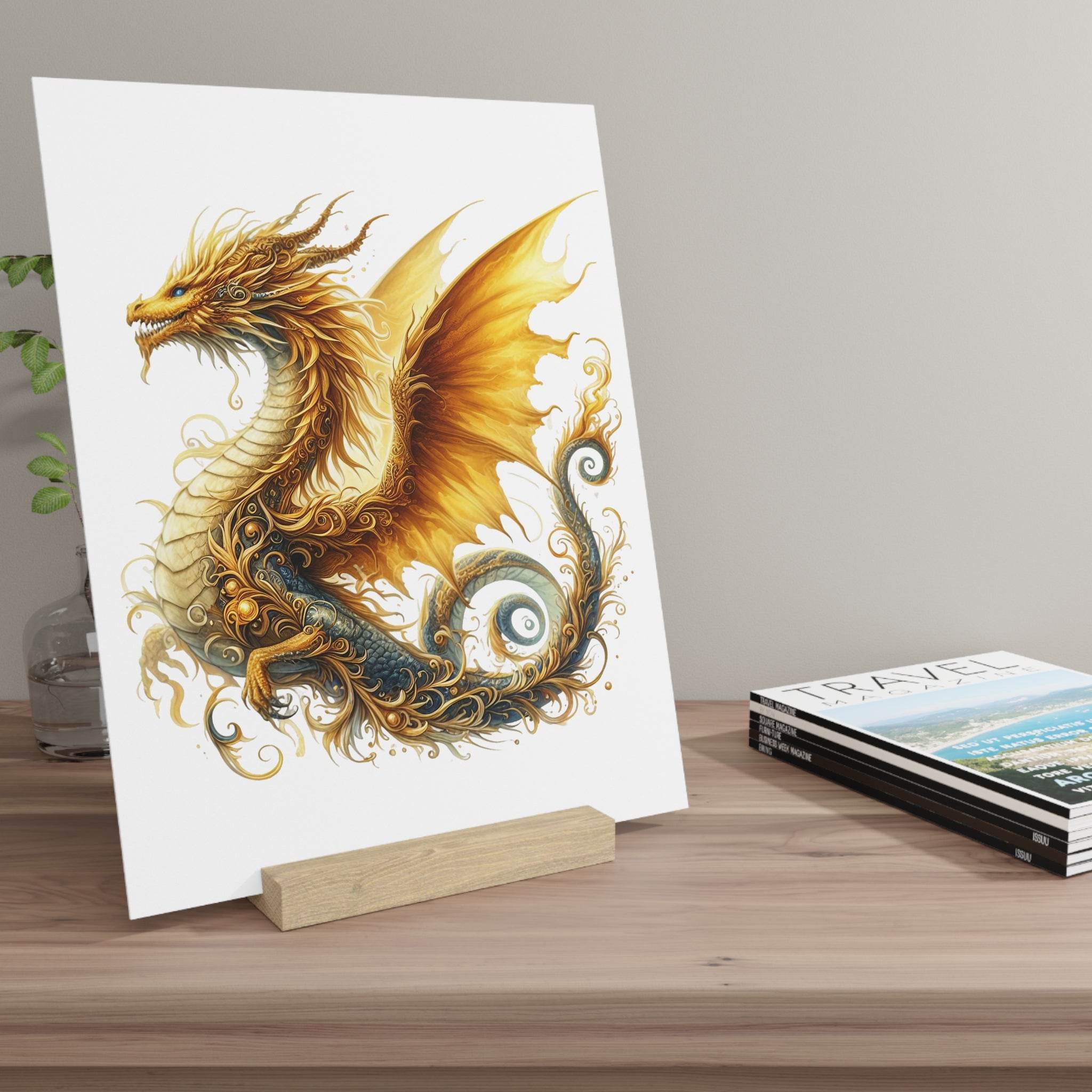 Dragon's Majesty Gallery Board with Stand - Home Decor - Esmeralda Ecostore