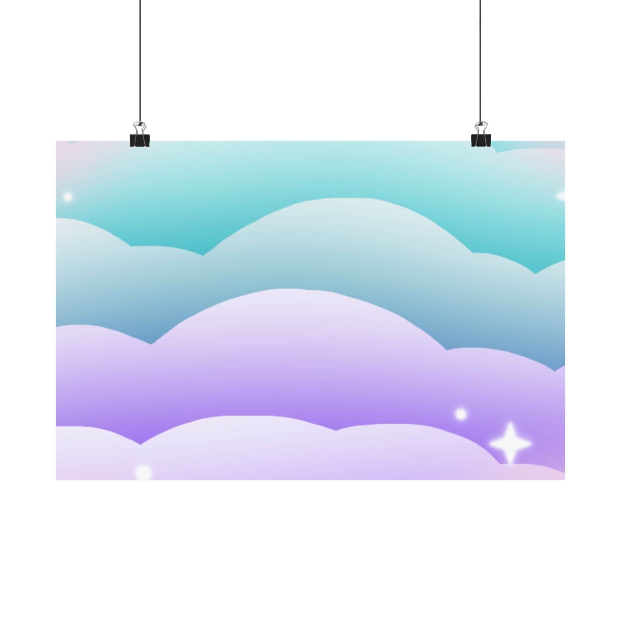 Cloudscape Matte Horizontal Posters - Posters - Esmeralda Ecostore