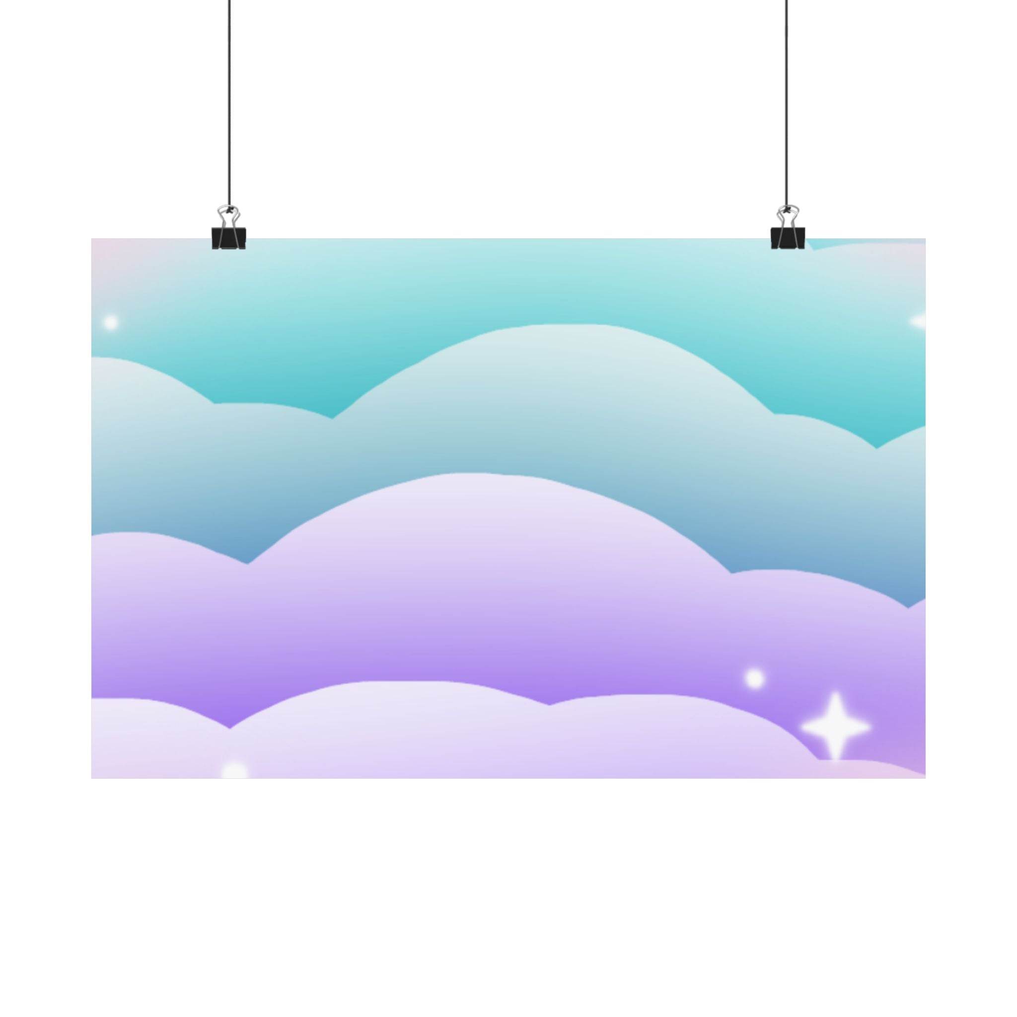 Cloudscape Matte Horizontal Posters - Posters - Esmeralda Ecostore