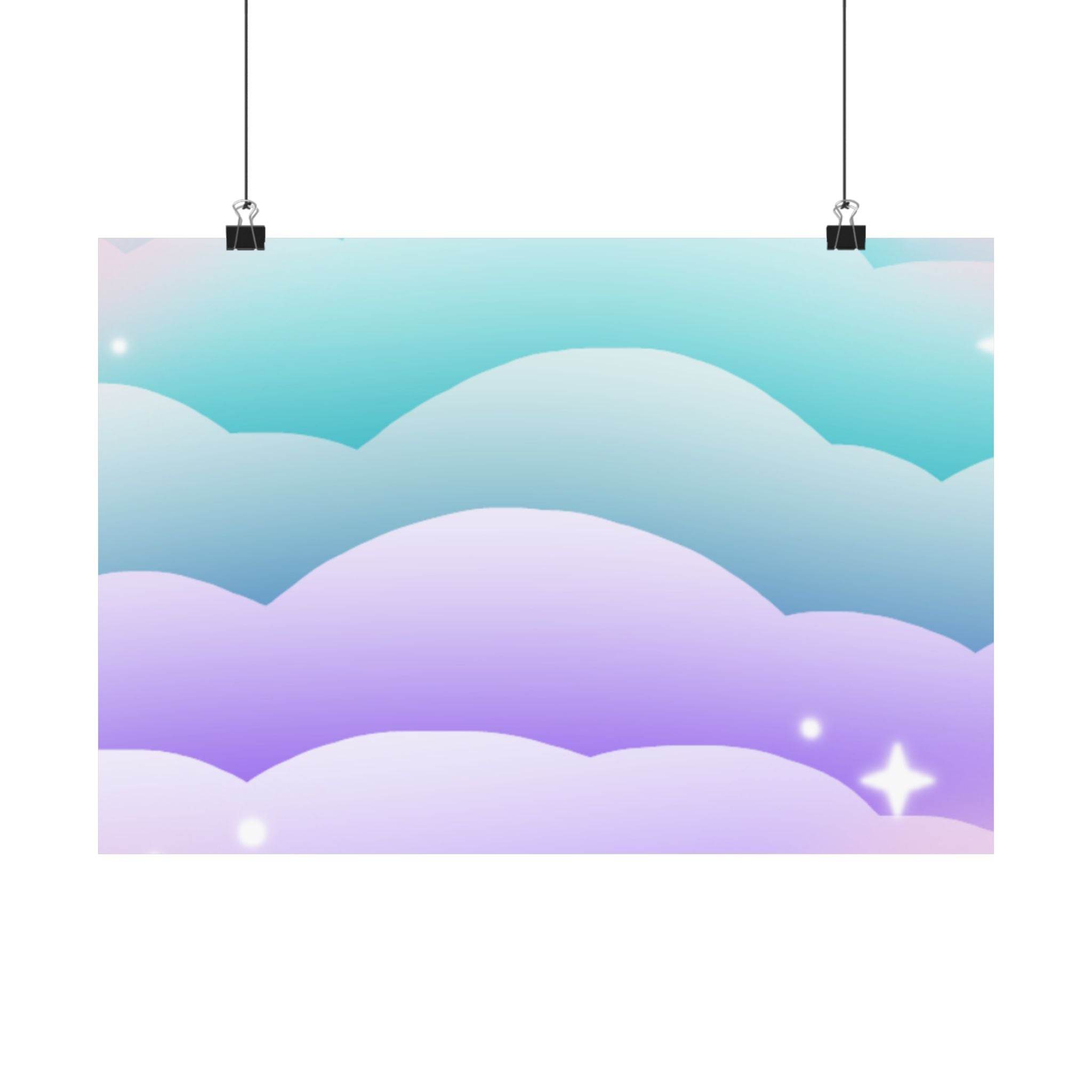 Cloudscape Matte Horizontal Posters - Posters - Esmeralda Ecostore